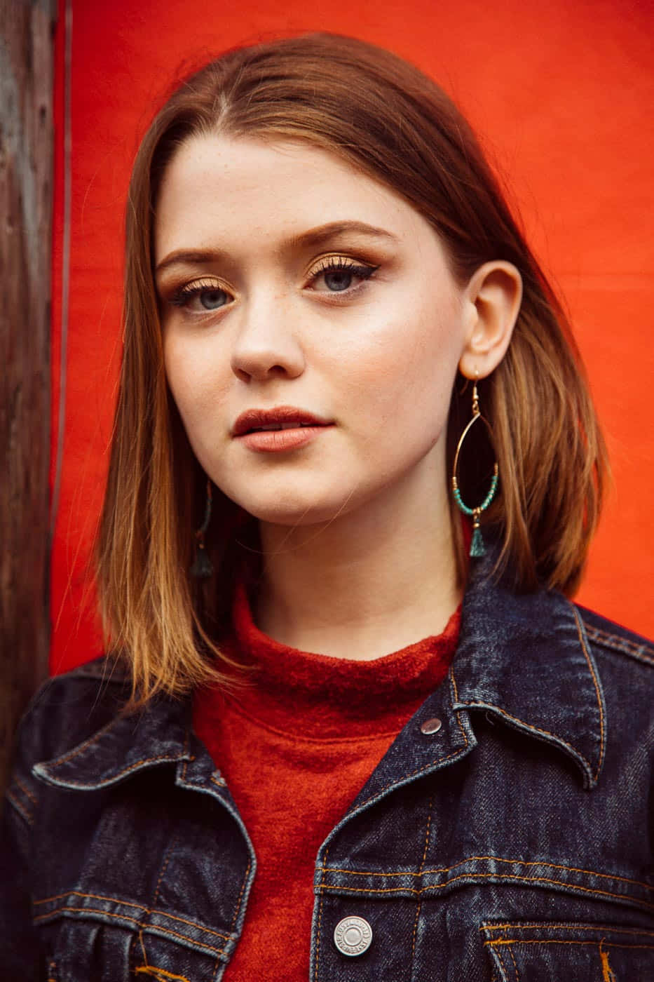 Maisie Peters, brown hair, blue eyes, HD Phone Wallpaper