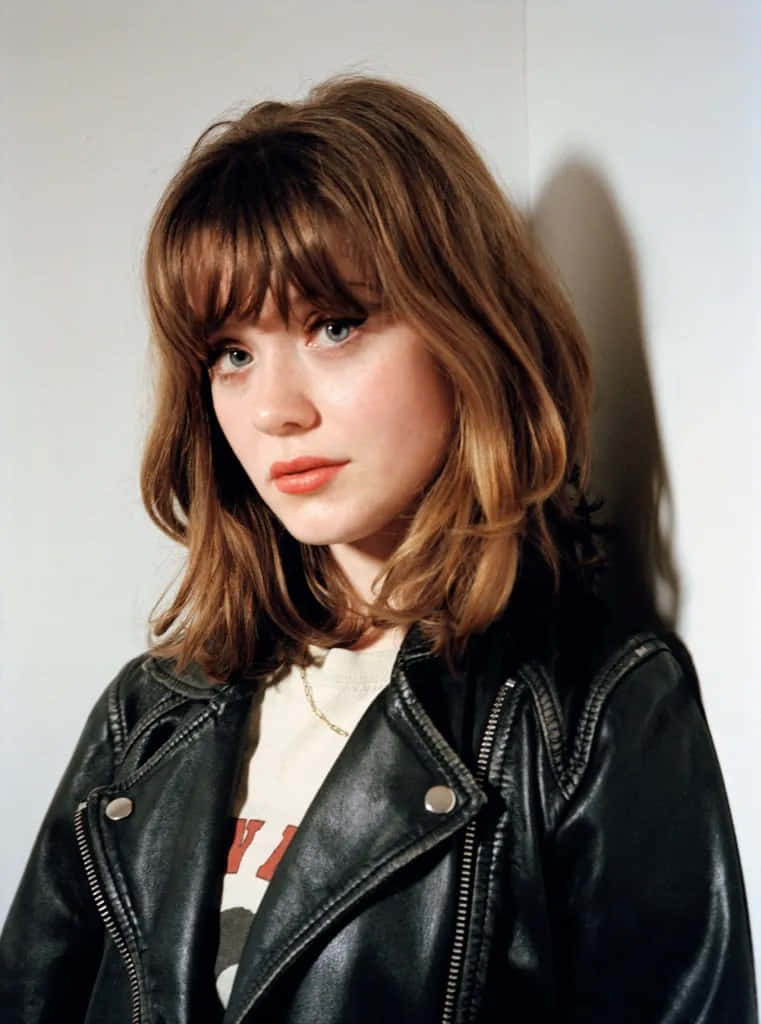 Maisie Peters, brown hair, bangs, SD Phone Wallpaper