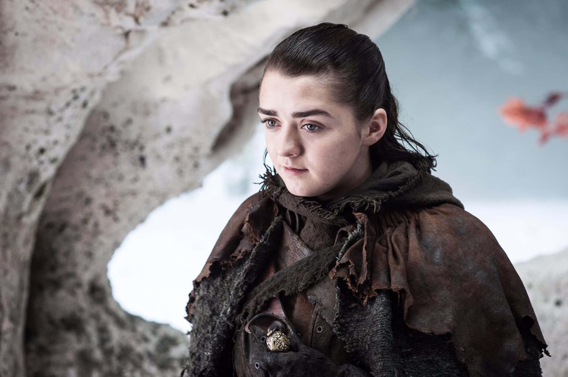 Maisie Williams, acclaimed actress, profile shot, Full HD Desktop Wallpaper