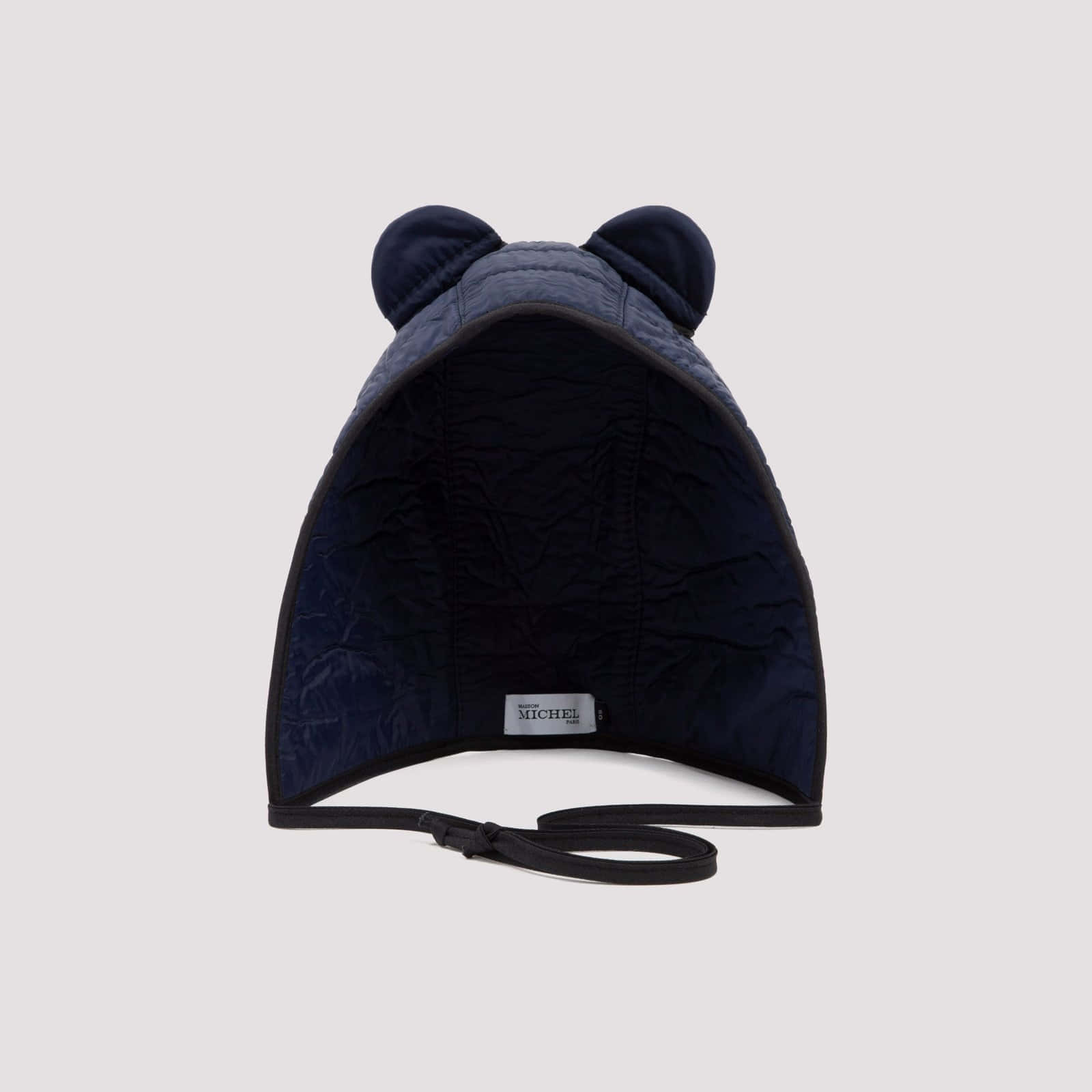 Maison Michel, cat-eared hood, navy blue, HD Desktop Wallpaper