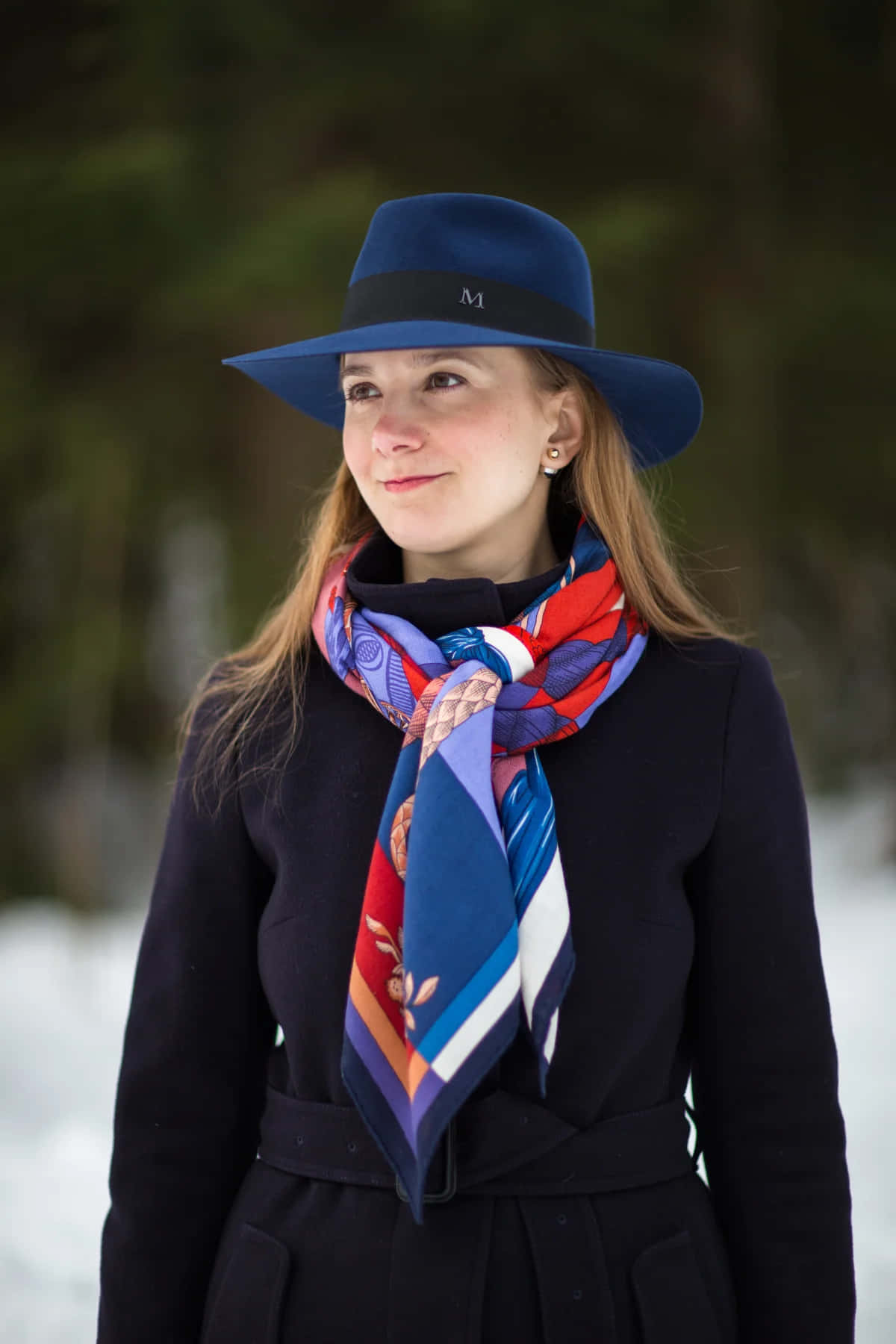 Maison Michel, azure fedora, blue hat, HD Phone Wallpaper