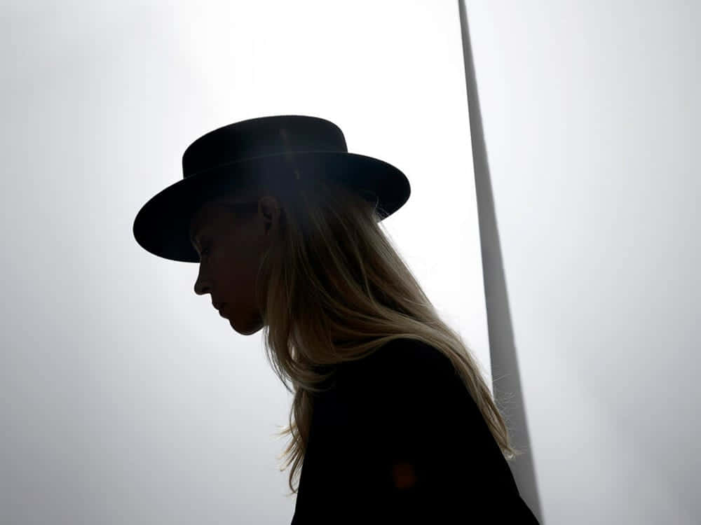 Maison Michel, boater hat, woman, SD Desktop Wallpaper