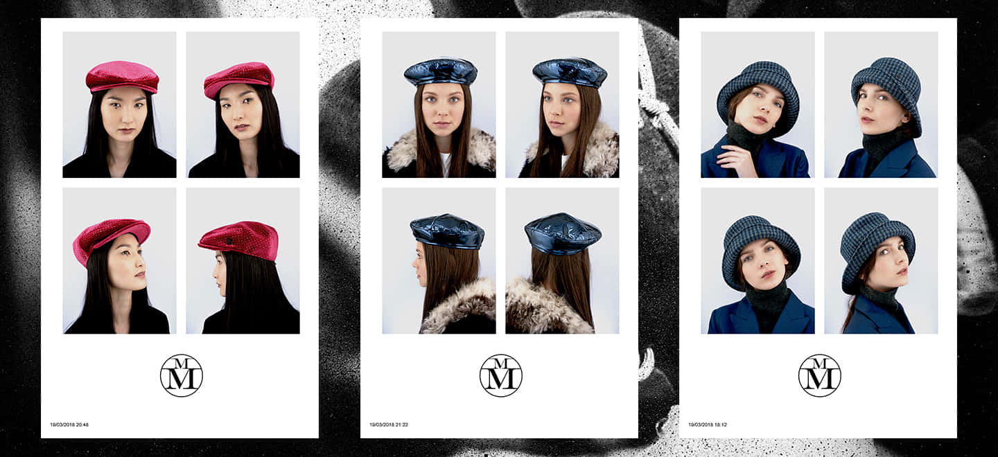 Maison Michel, berets, studio shots, HD Desktop Wallpaper
