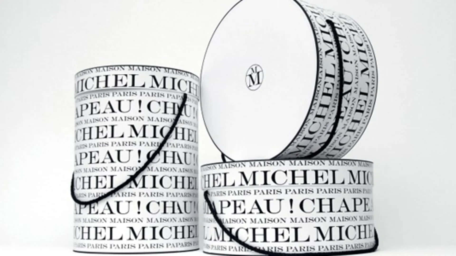 Maison Michel, hat boxes, black text, Full HD Desktop Wallpaper