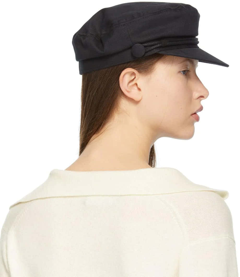 Maison Michel, baker boy cap, black cap, SD Phone Wallpaper