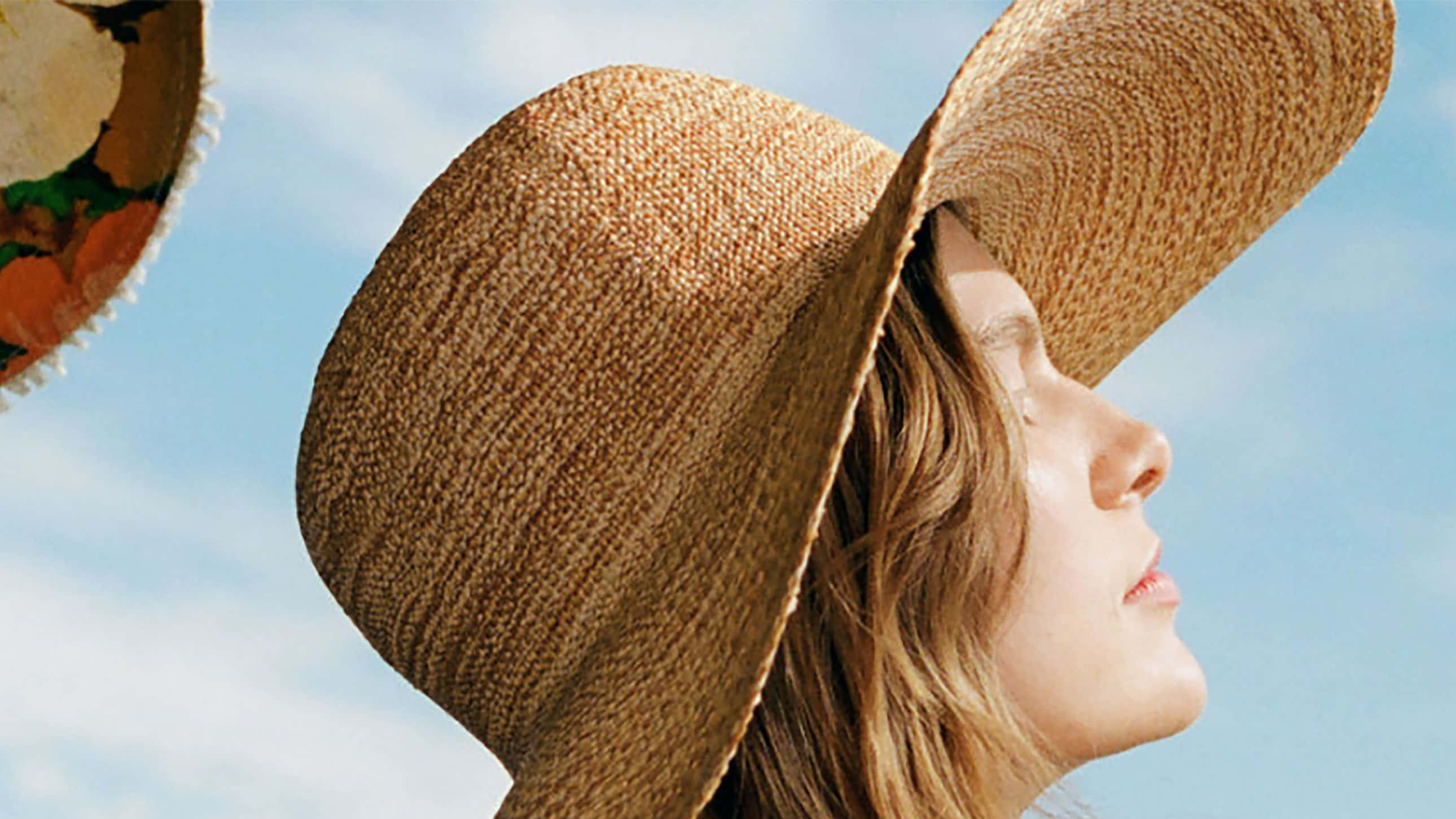 Maison Michel, capeline hat, straw hat, 2K Desktop Wallpaper