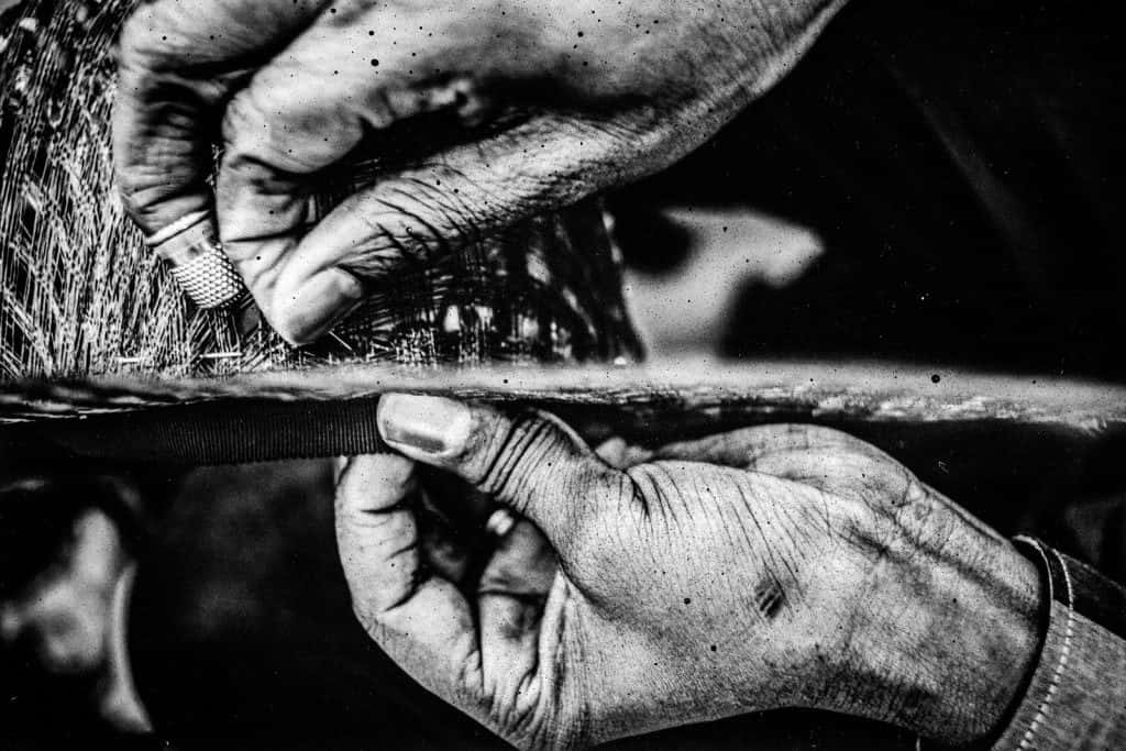 Maison Michel, hand stitching, black and white, SD Desktop Wallpaper