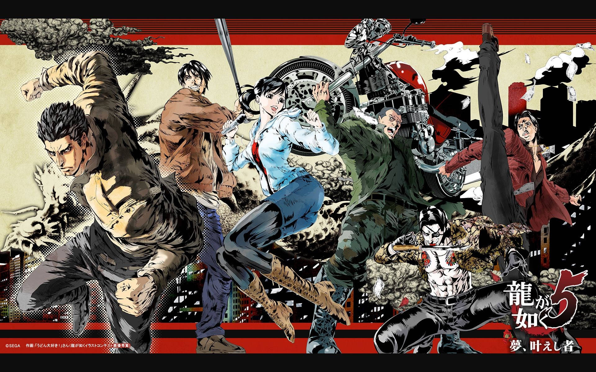 Majima Goro, anime, urban chaos, Full HD Desktop Wallpaper