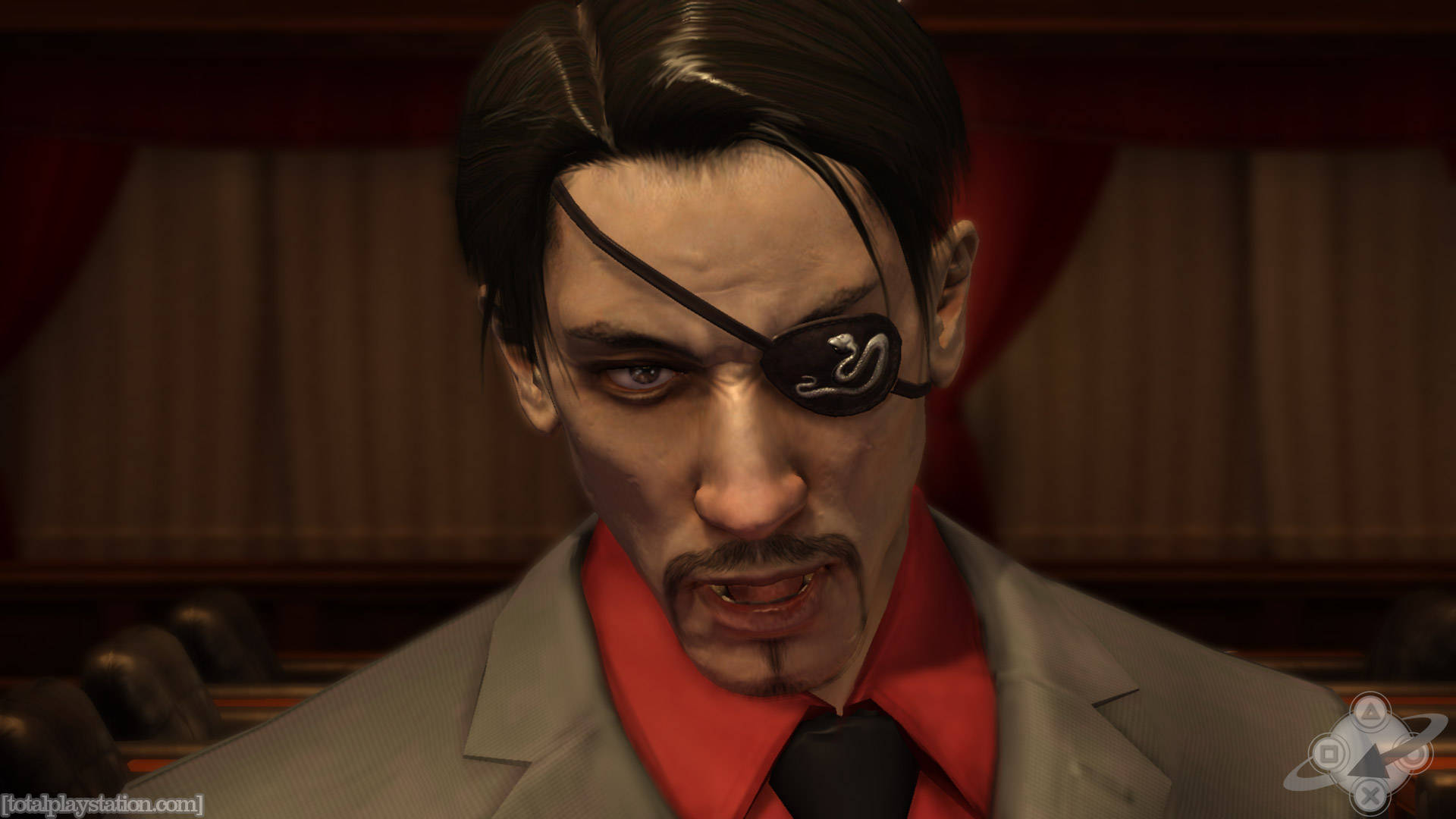 Majima Goro, eyepatch, goatee, Full HD Desktop Wallpaper