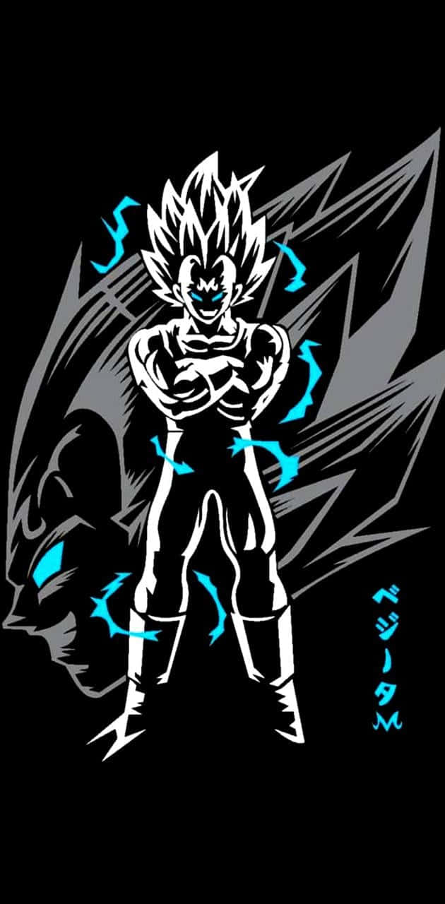 Majin Vegeta, white anime warrior, spiky hair, HD Phone Wallpaper