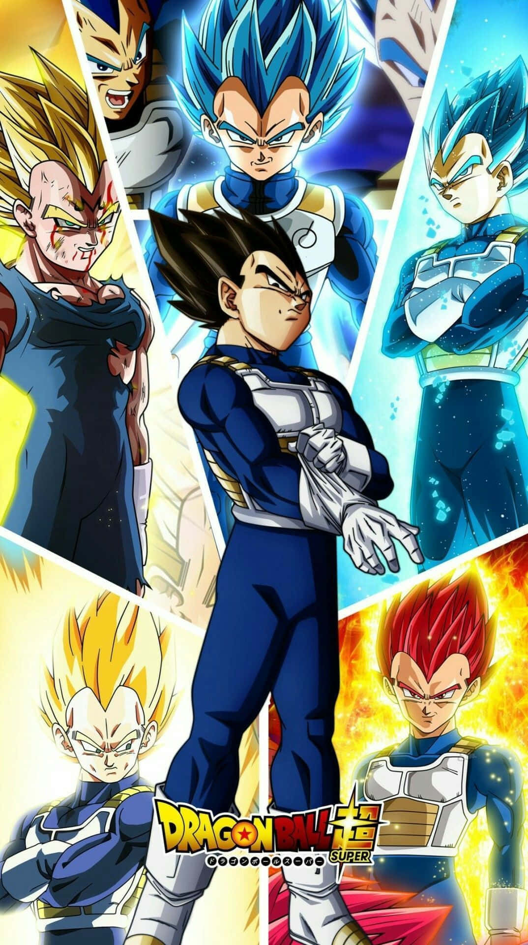 Majin Vegeta, Vegeta, glowing auras, Full HD Phone Wallpaper