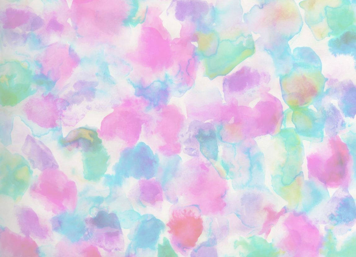 pastel watercolor, pink, teal, SD Desktop Wallpaper