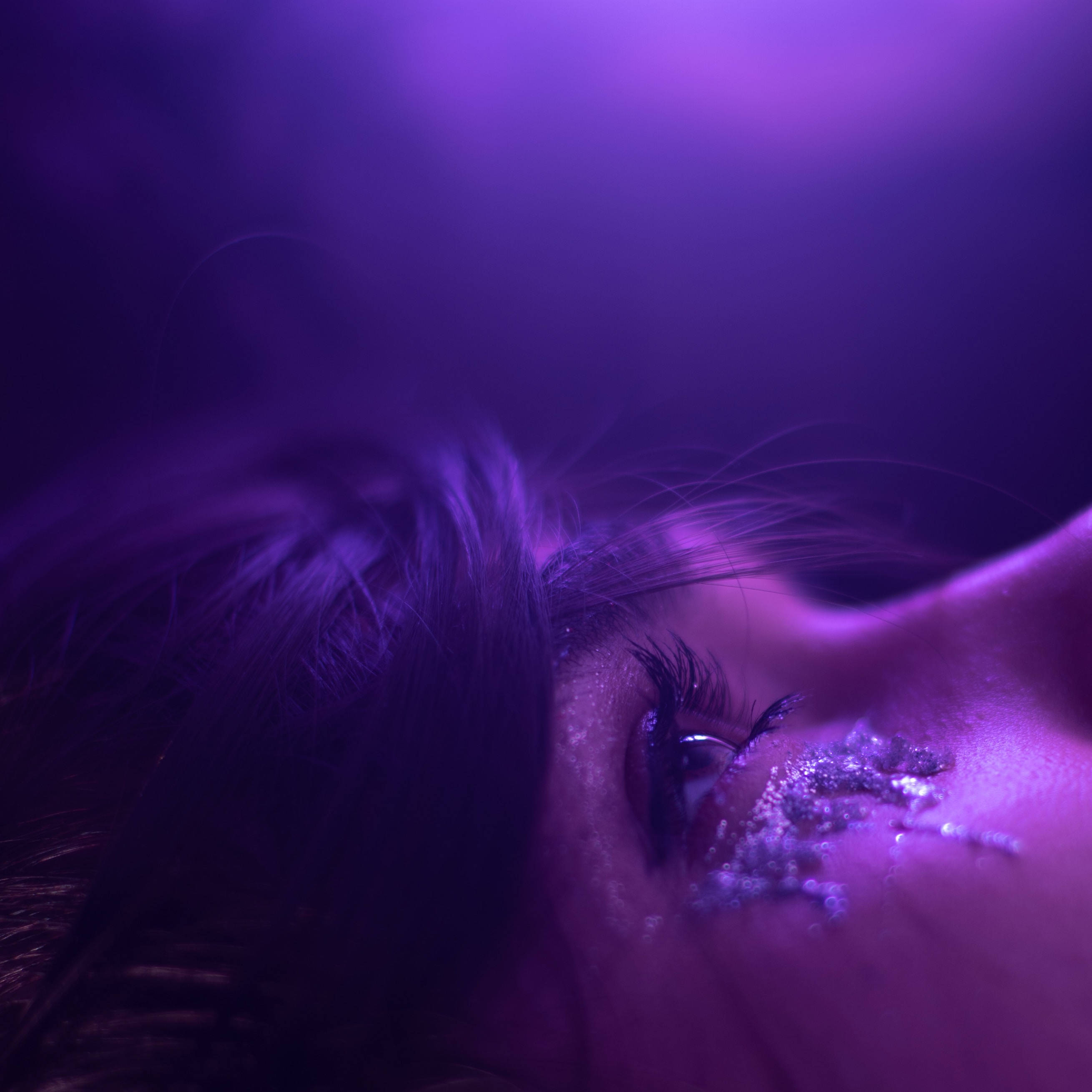 eye, glitter, cheek, 2K Desktop Wallpaper
