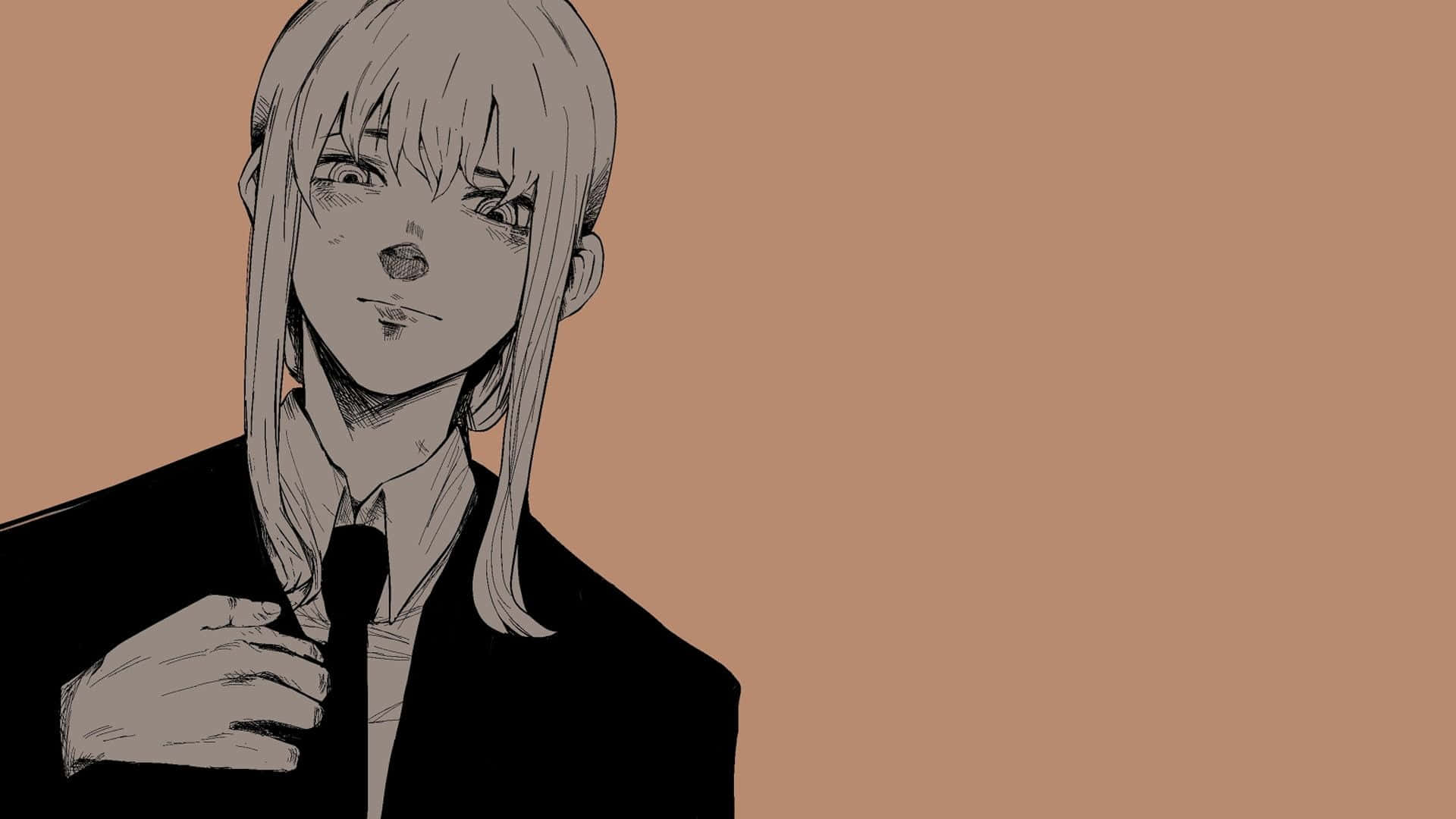 Makima, Chainsaw Man, long hair, Full HD Desktop Wallpaper