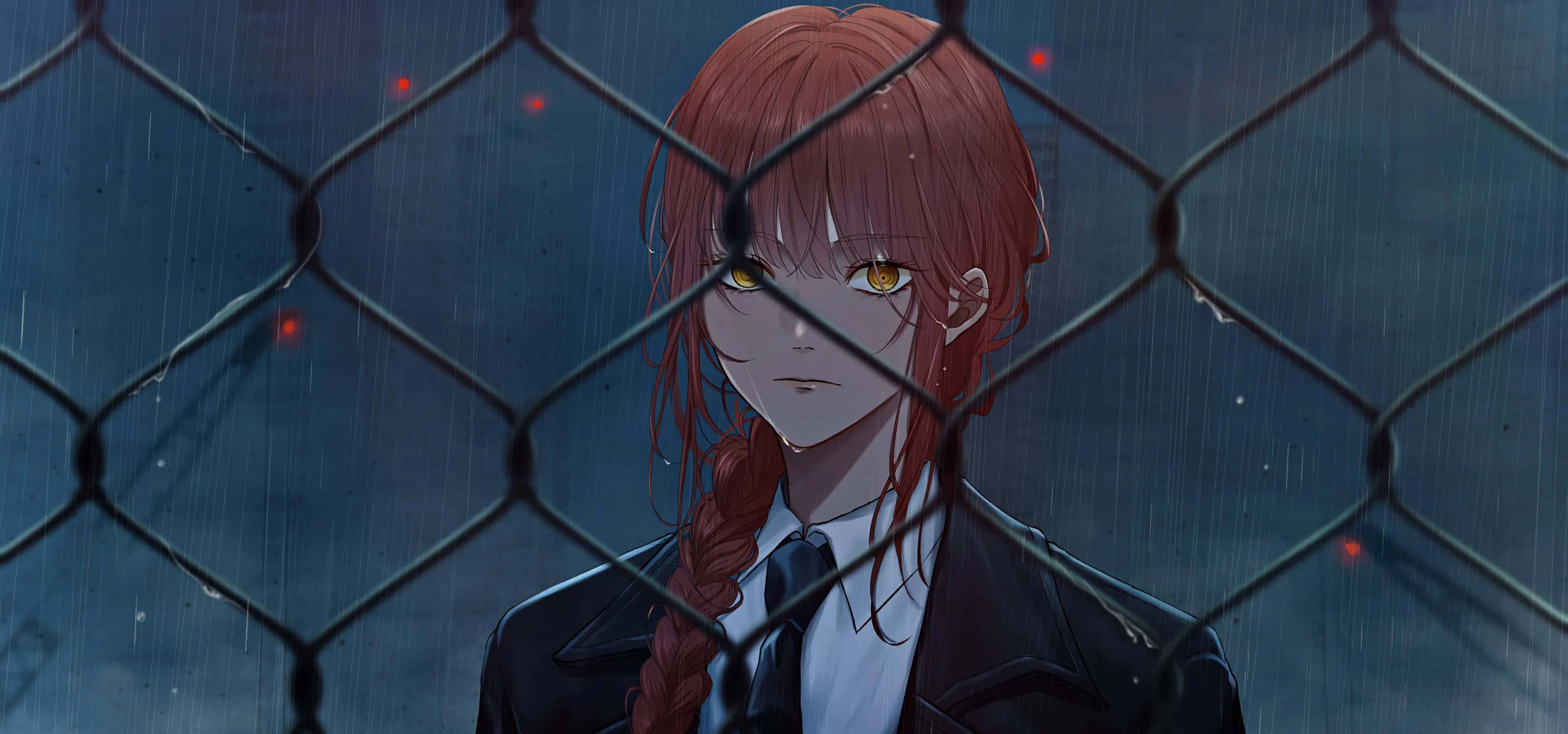Makima, Chainsaw Man, red-haired, 2K Desktop Wallpaper
