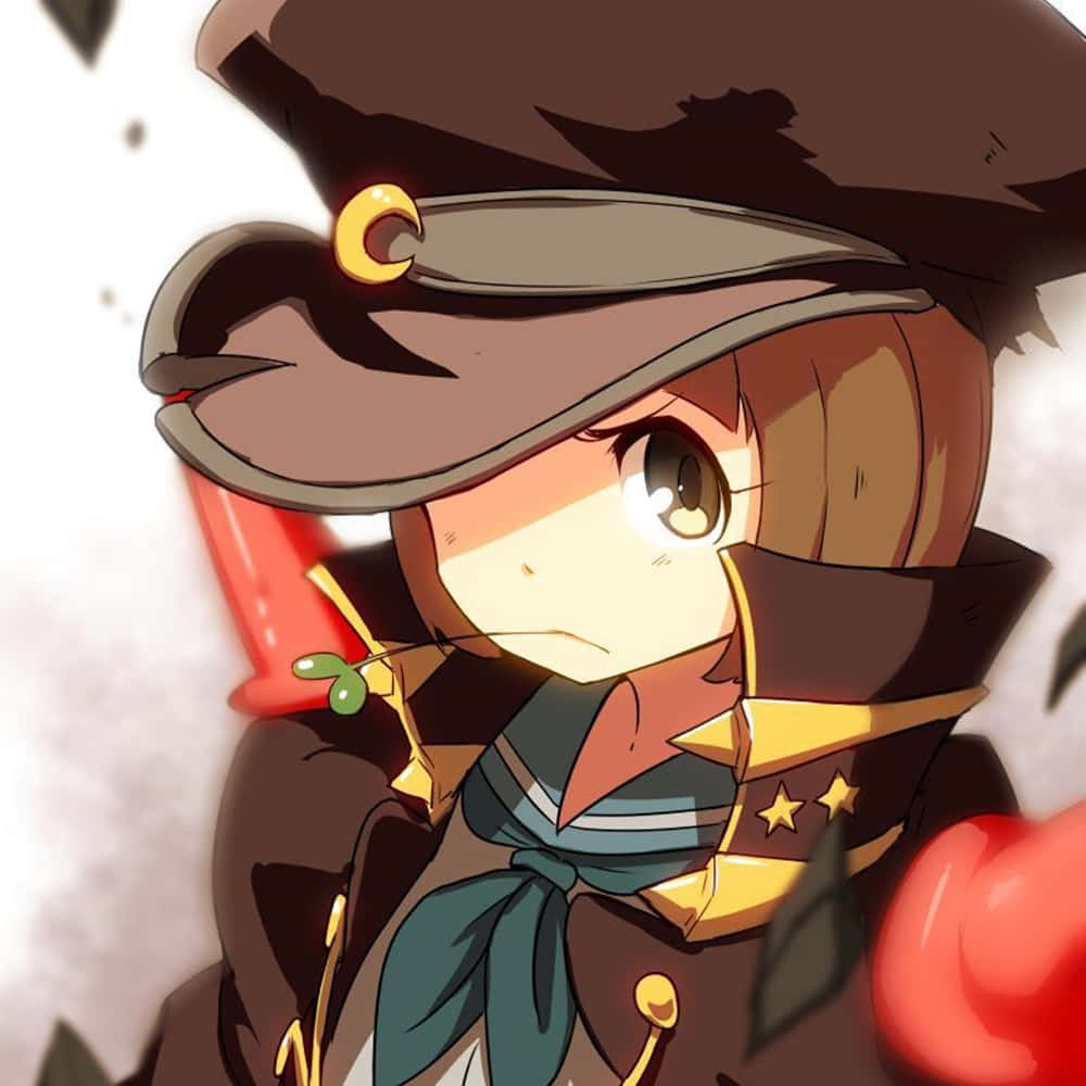 Mako Mankanshoku, chibi anime girl, brown hat, SD Desktop Wallpaper