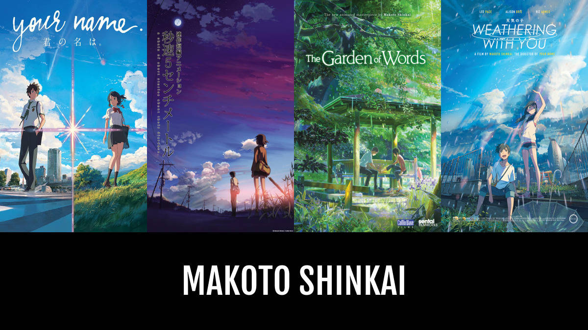 Makoto Shinkai, anime posters, youthful characters, SD Desktop Wallpaper