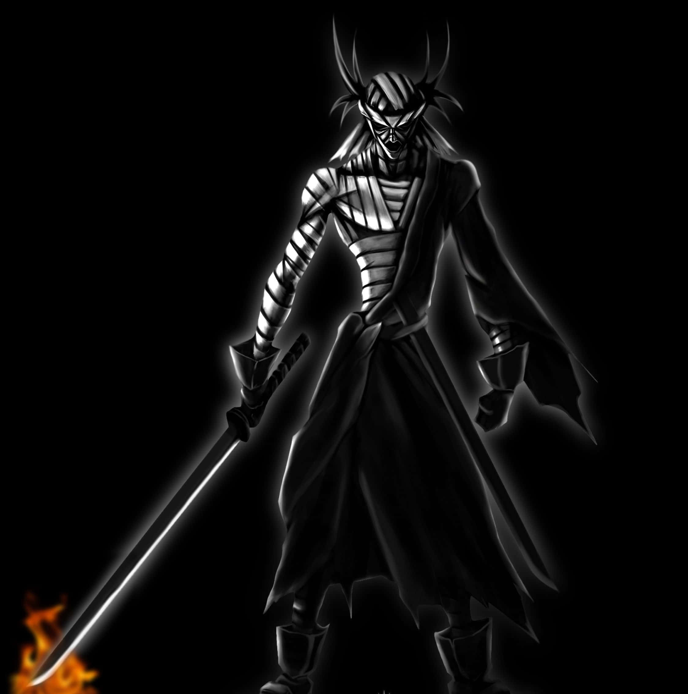 Makoto Shishio, signature attire, glowing sword, Full HD Phone Wallpaper