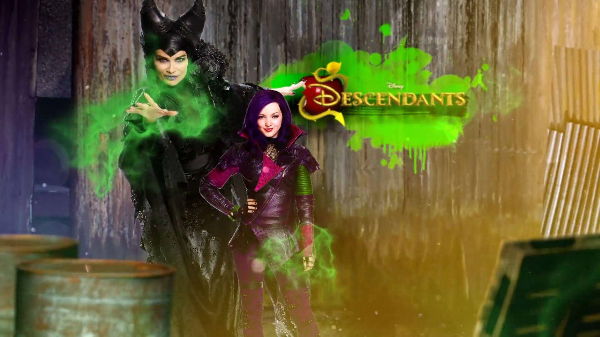Mal Descendants, Descendants, green magical energy, Full HD Desktop Wallpaper