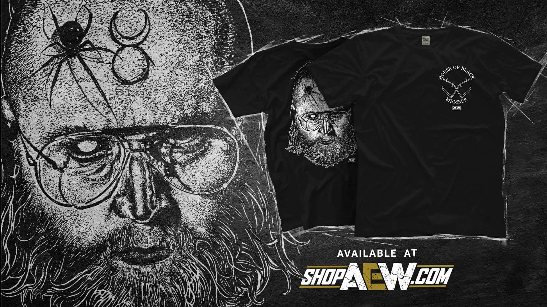 Malakai Black, bearded man, glasses, Full HD Desktop Wallpaper