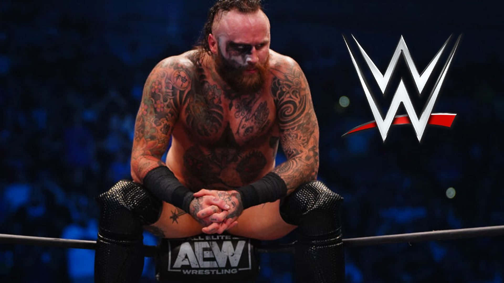 Malakai Black, Dutch professional wrestler, wrestling ring turnbuckle, Full HD Desktop Wallpaper