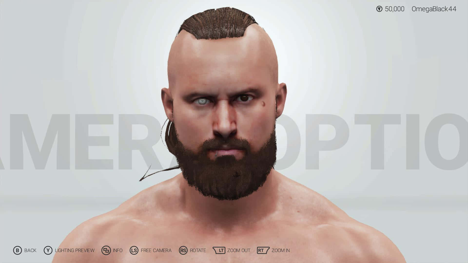 Malakai Black, bald man, thick beard, Full HD Desktop Wallpaper