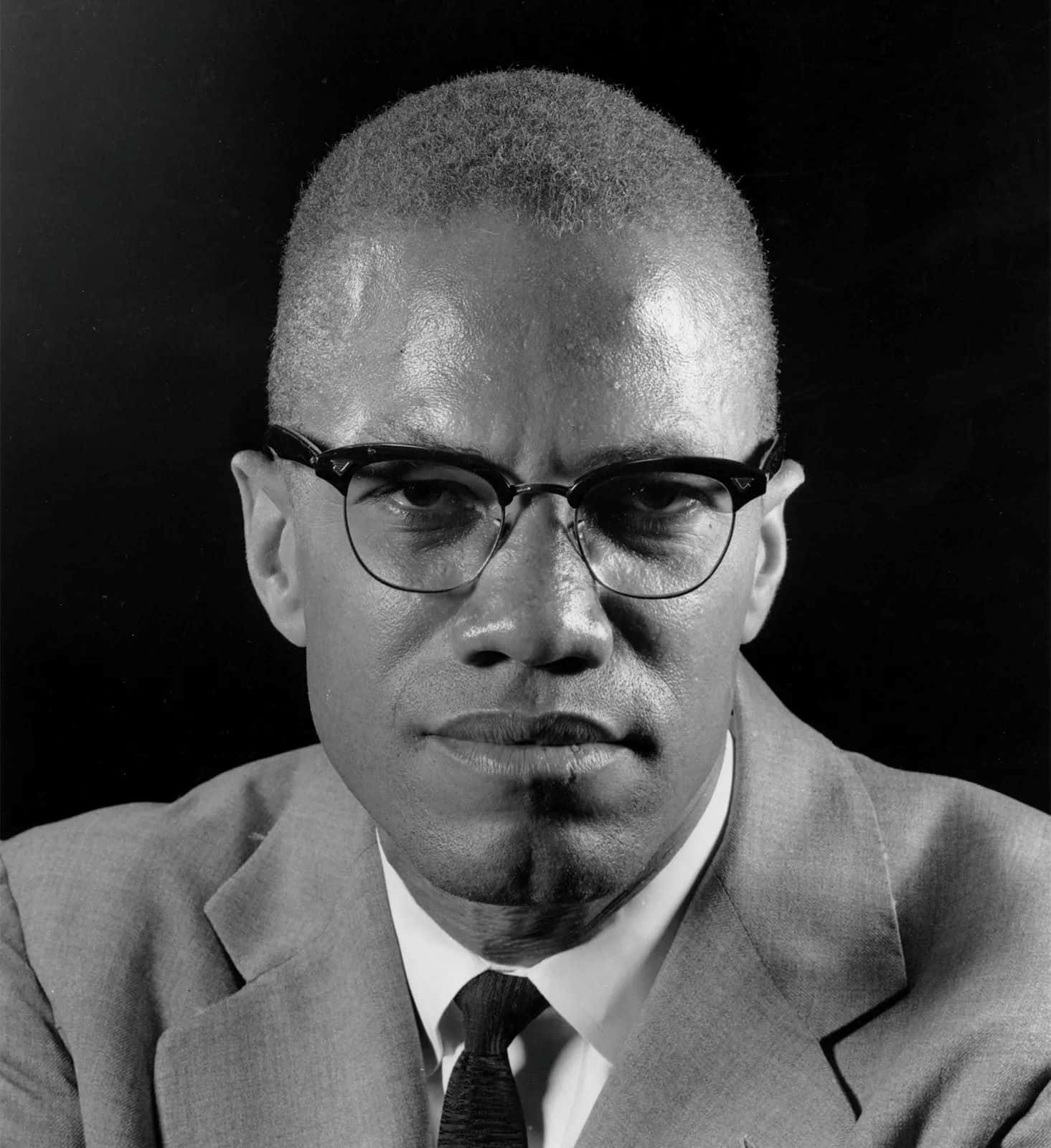 Malcolm X, black and white, portrait, HD Phone Wallpaper