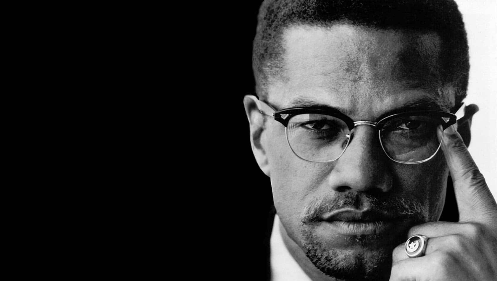 Malcolm X, glasses, ring, HD Desktop Wallpaper