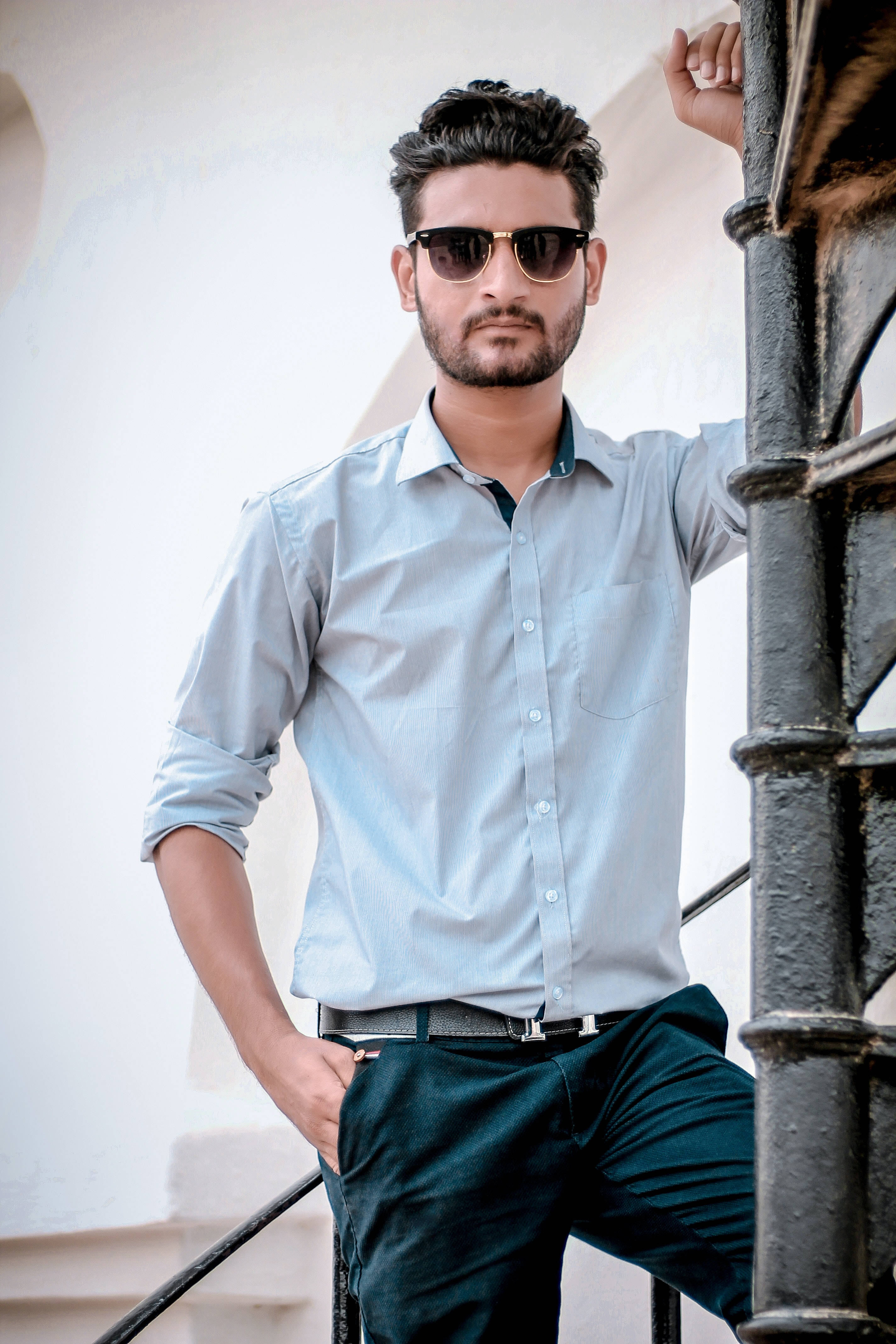 male model, semi formal attire, sunglasses, 4K Phone Wallpaper