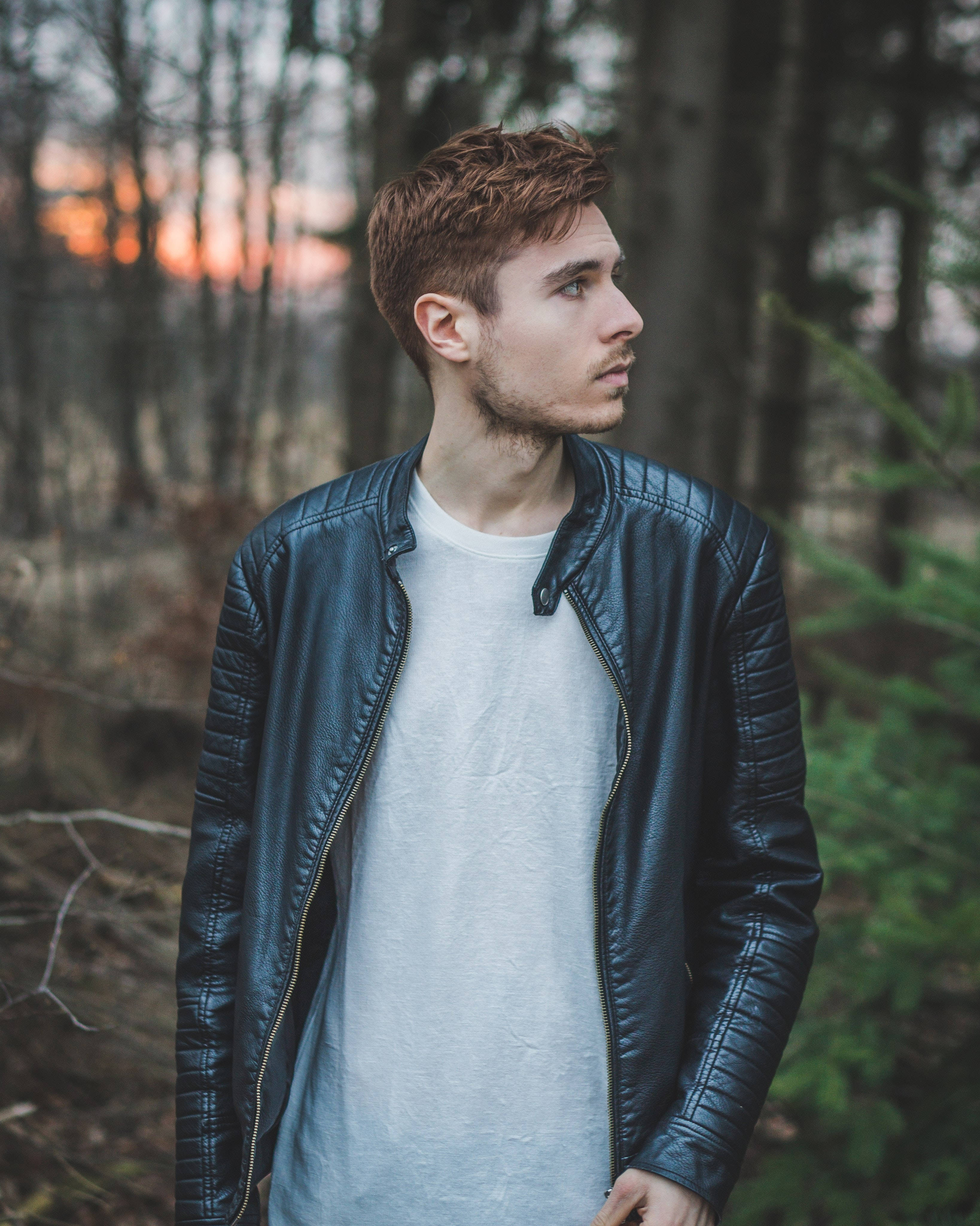 male model, forest, sunset, 4K Phone Wallpaper