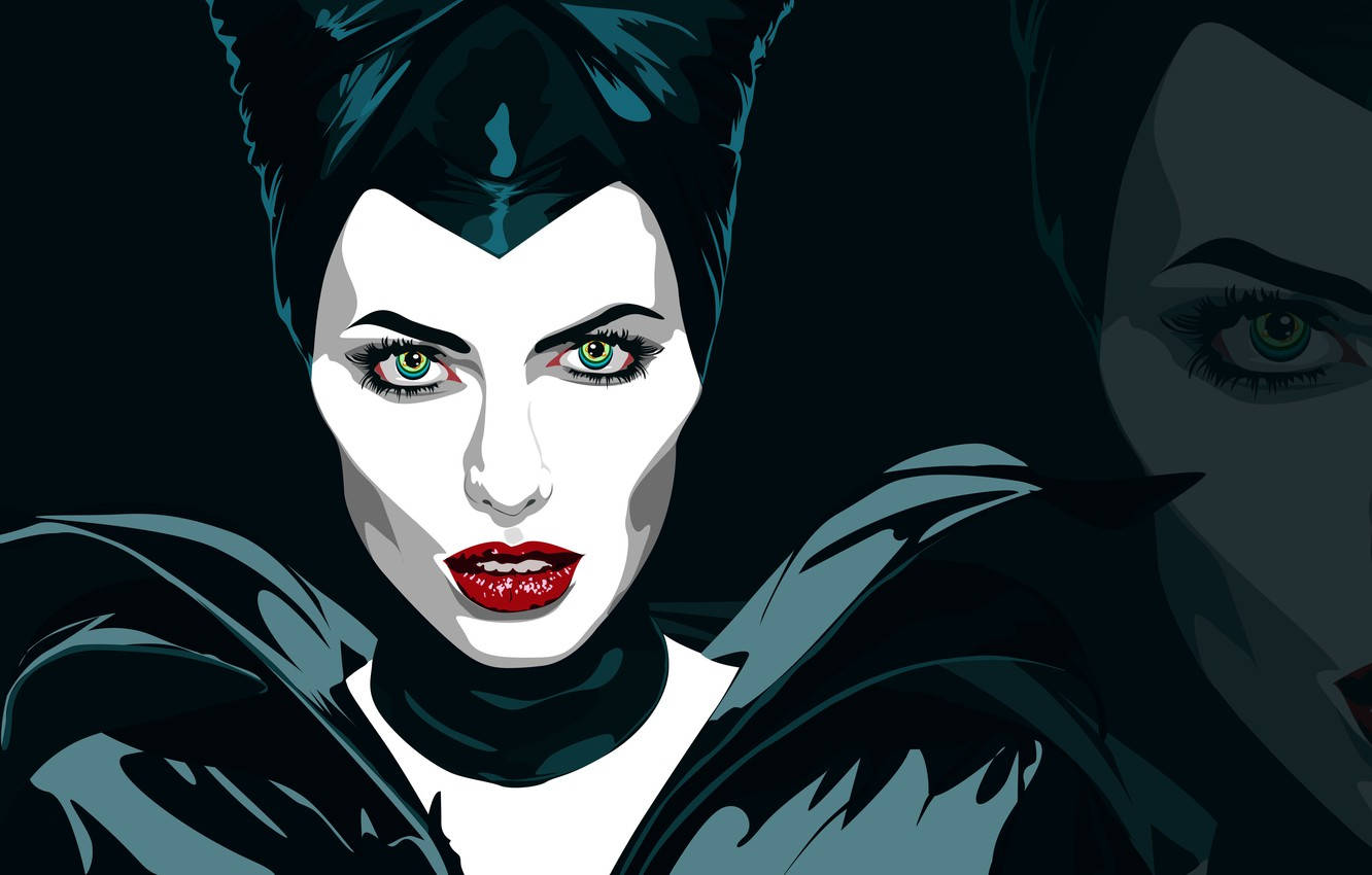 Maleficent, pop art, white face, HD Desktop Wallpaper