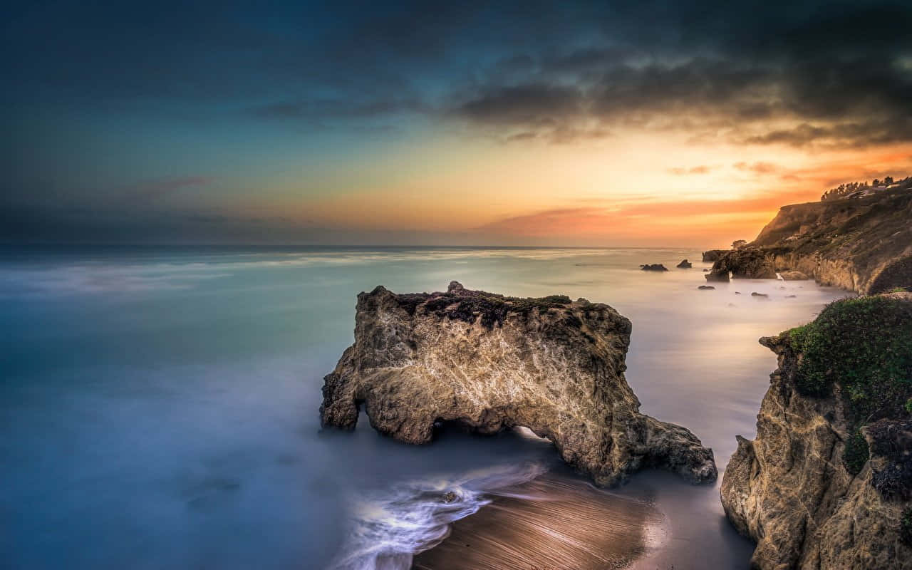 Malibu Beach, sunrise, sunset, HD Desktop Wallpaper