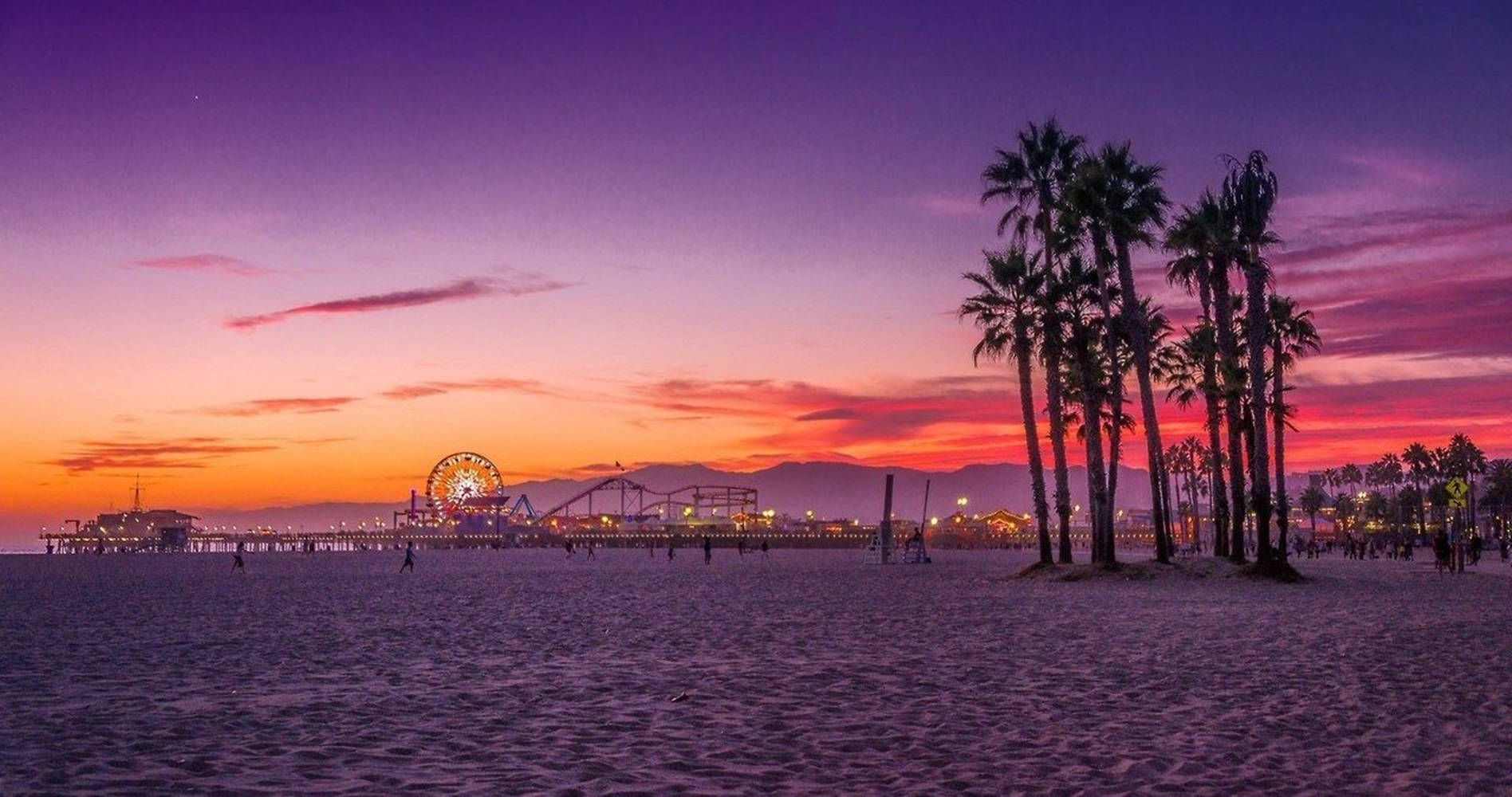Malibu California, sunset, beach, HD Desktop Wallpaper