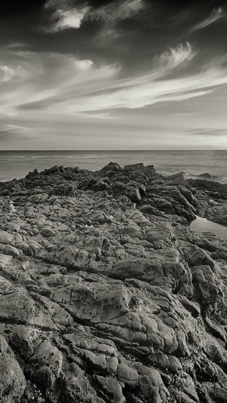 Rocky Seashore, Malibu, iPhone, HD Phone Wallpaper