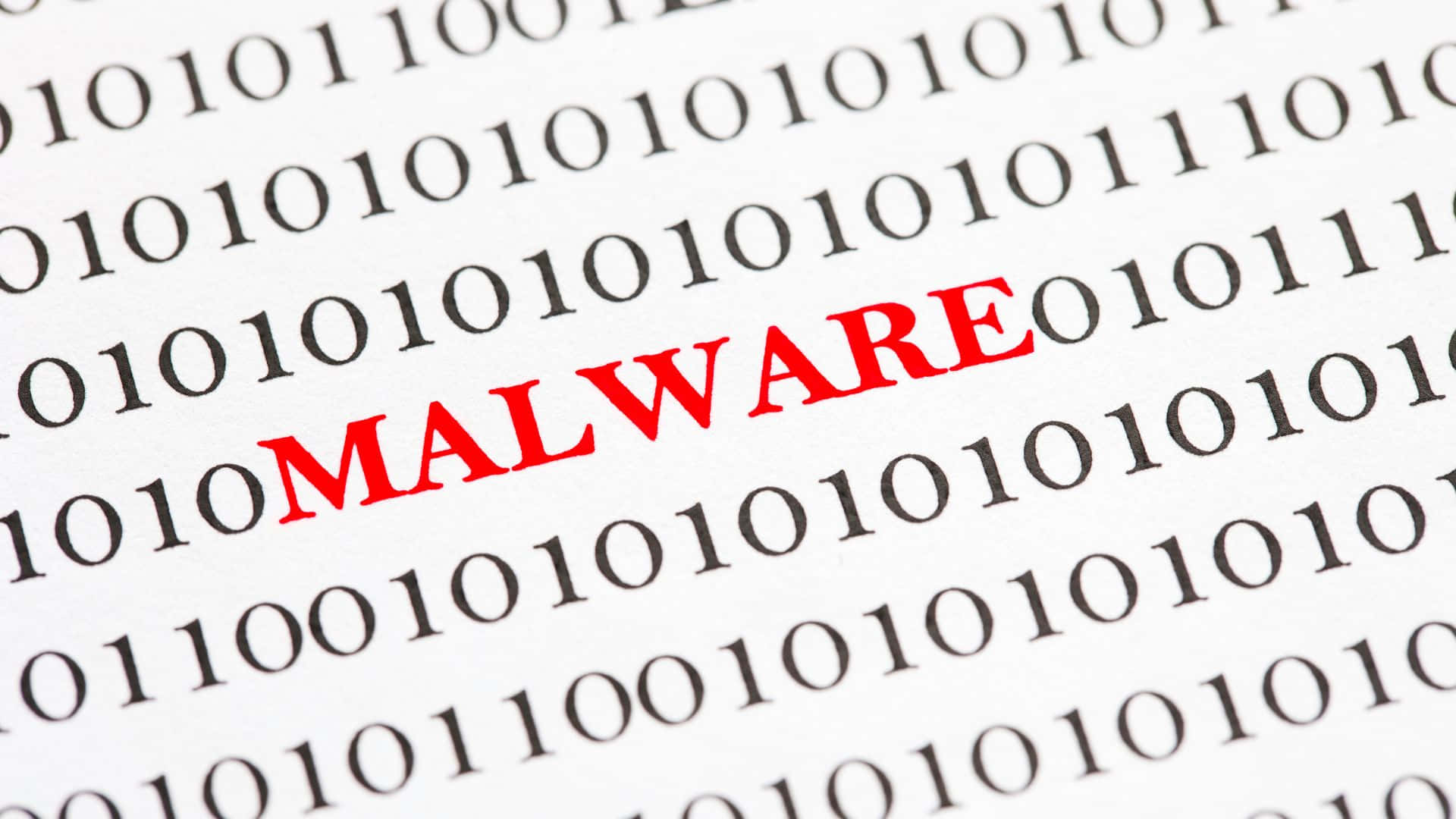 malware, binary code, red letters, Full HD Desktop Wallpaper