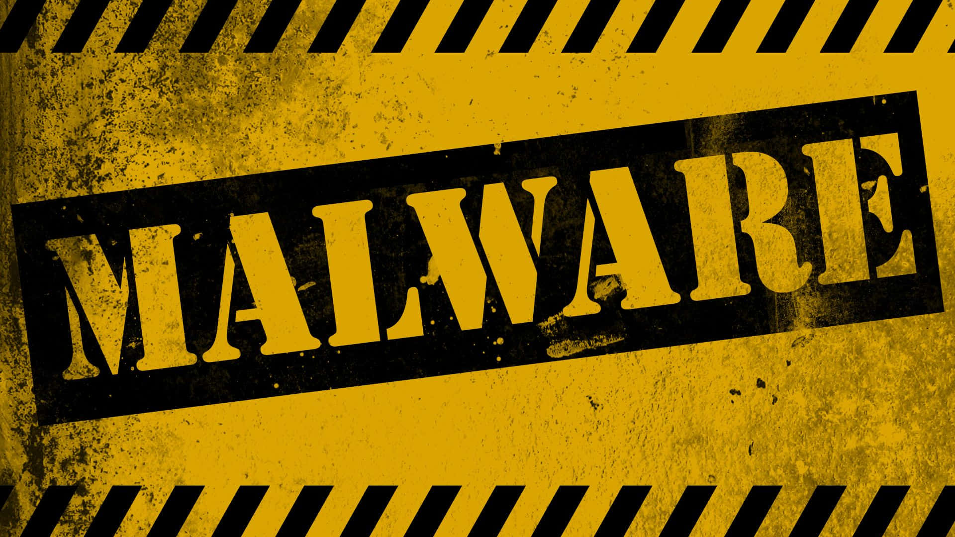 Malware, yellow, black, Full HD Desktop Wallpaper