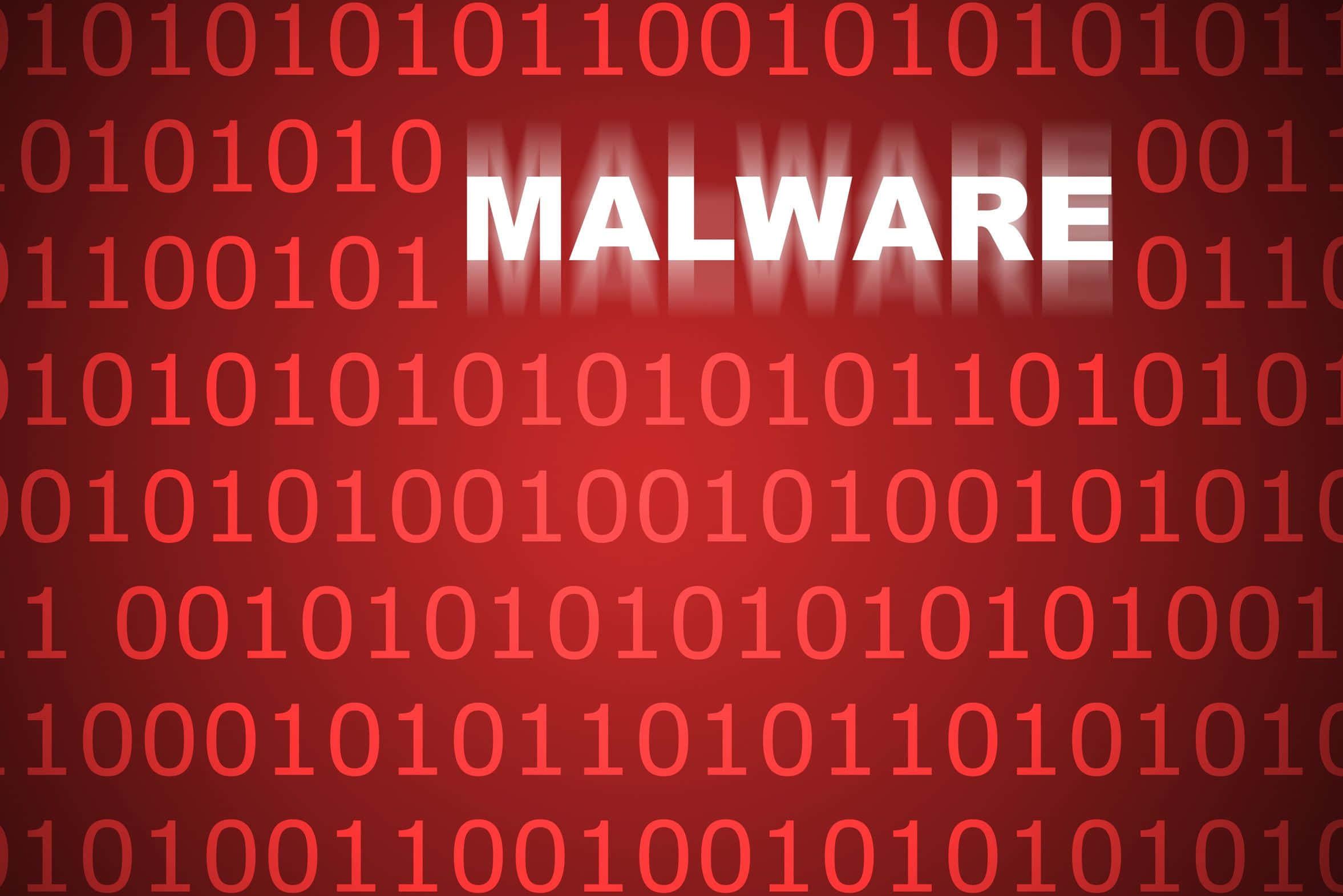 malware, red background, white letters, Full HD Desktop Wallpaper