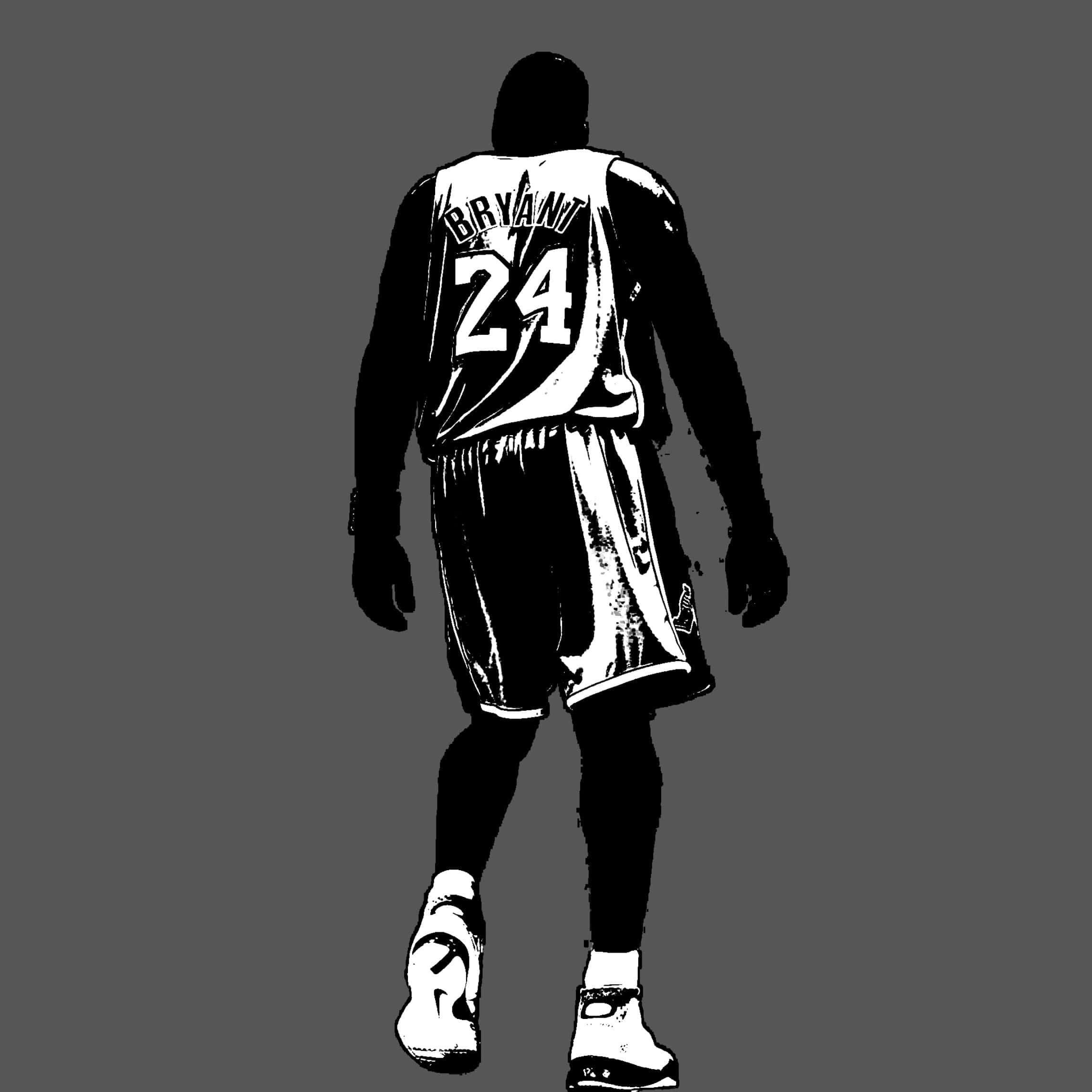 Mamba Out, basketball player, jersey number 24, Full HD Desktop Wallpaper