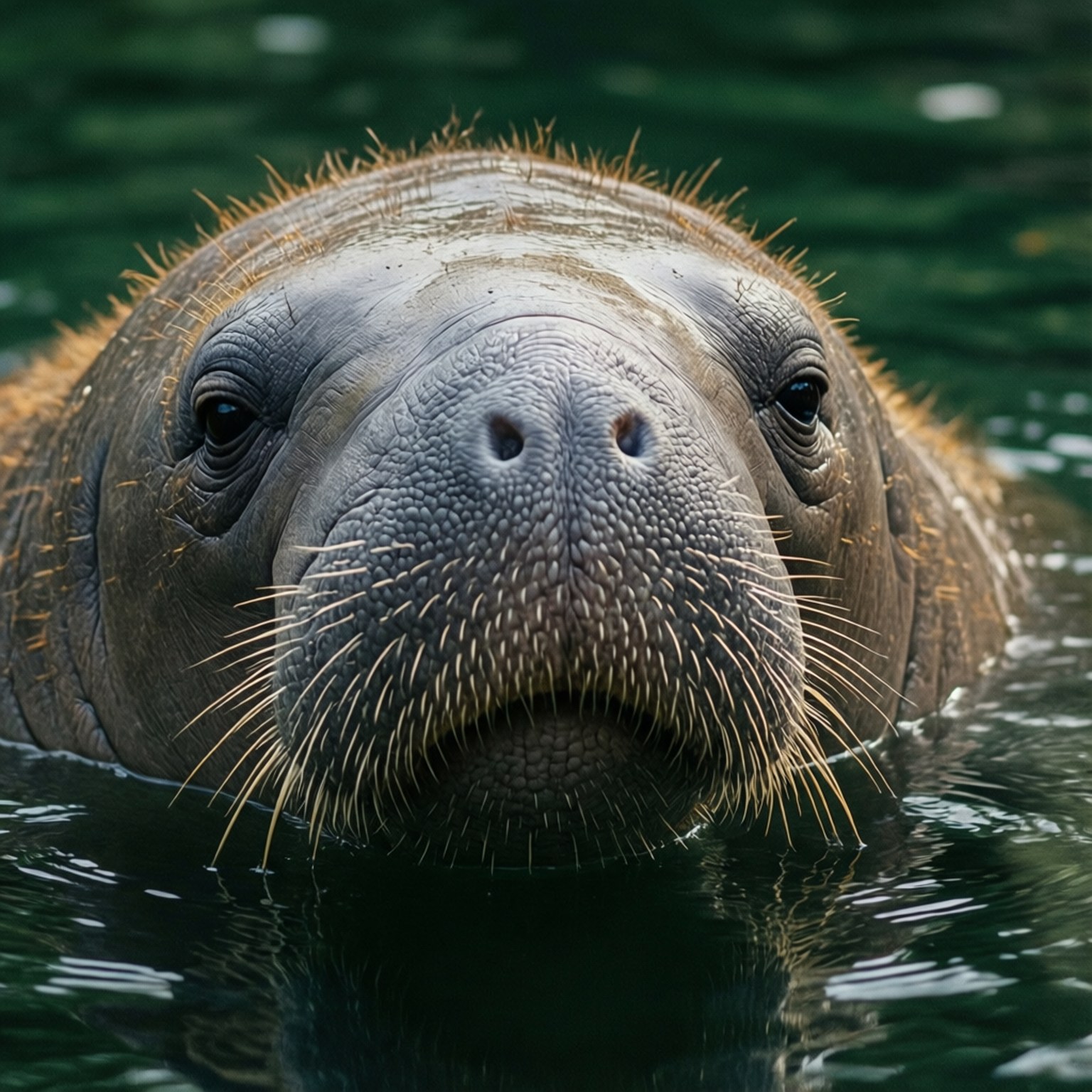 manatee, face, close-up, HD Desktop Wallpaper