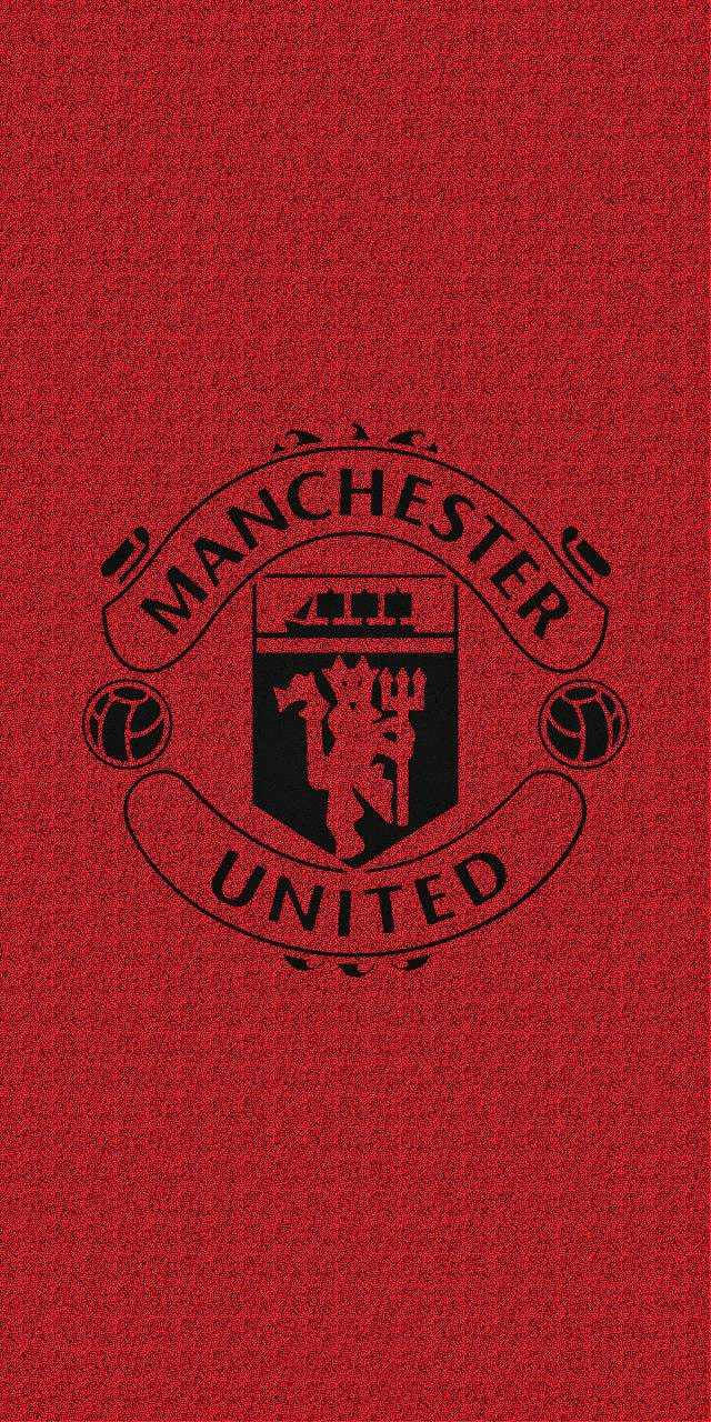 Manchester United, minimalist, red, HD Phone Wallpaper