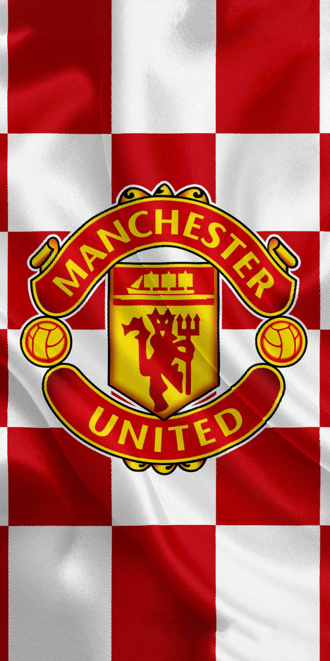 Manchester United, red, white, Full HD Phone Wallpaper