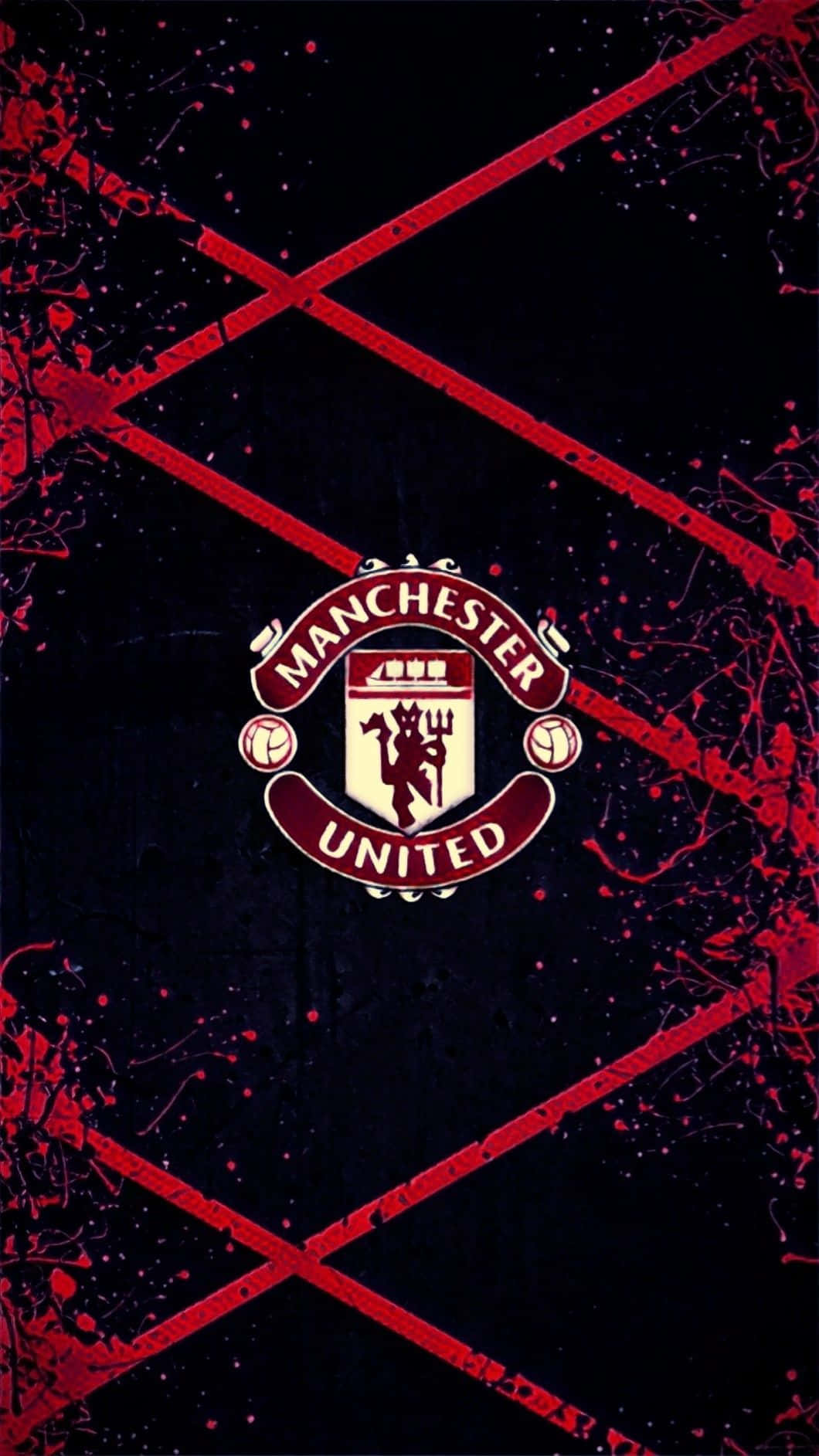 Manchester United, Manchester United crest, dark background, HD Phone Wallpaper