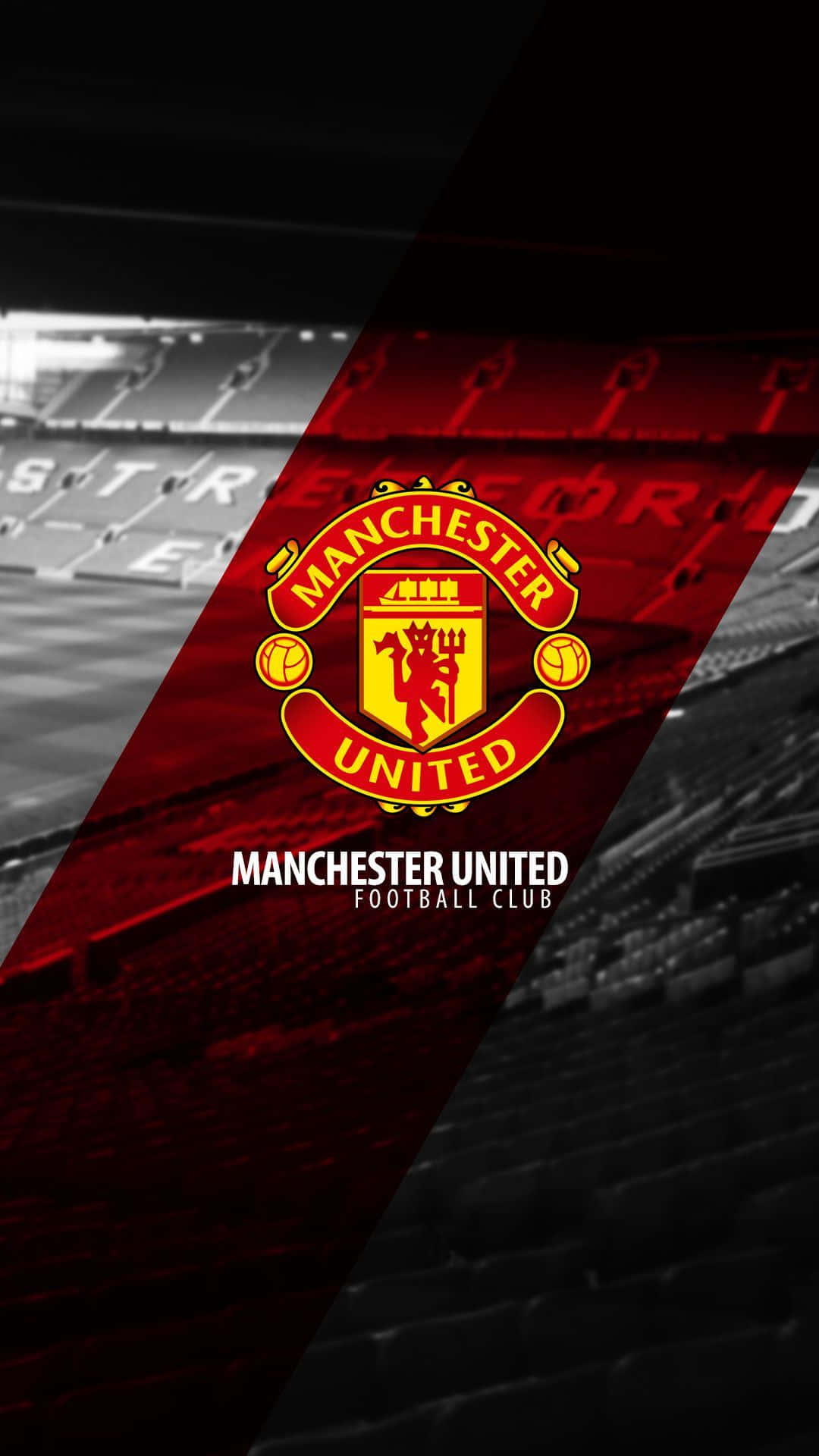 Manchester United, crest, red, Full HD Phone Wallpaper
