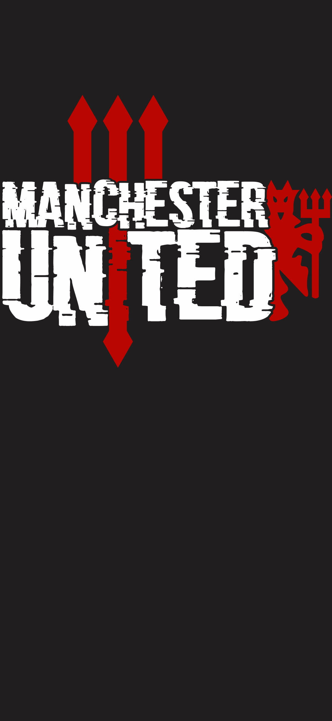 Manchester United, trident, devil, Full HD Phone Wallpaper