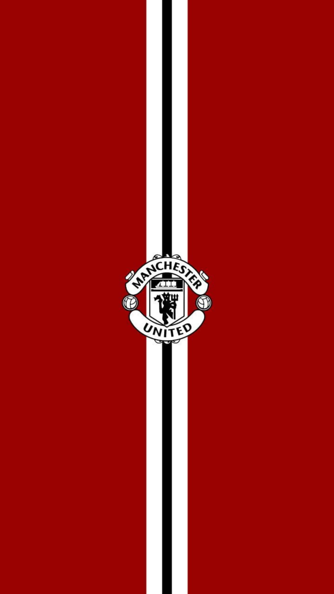 Manchester United, iPhone, red background, Full HD Phone Wallpaper