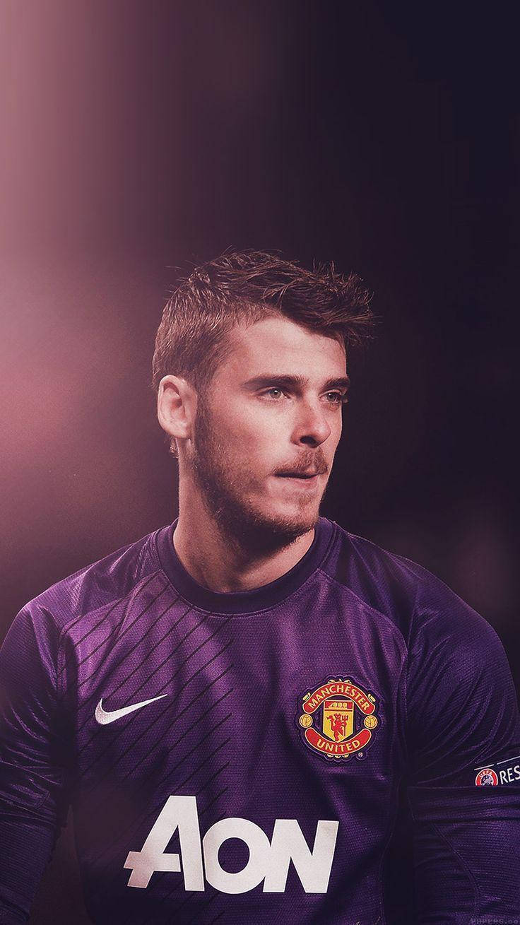 Manchester United, purple Manchester United jersey, goalkeeper, HD Phone Wallpaper