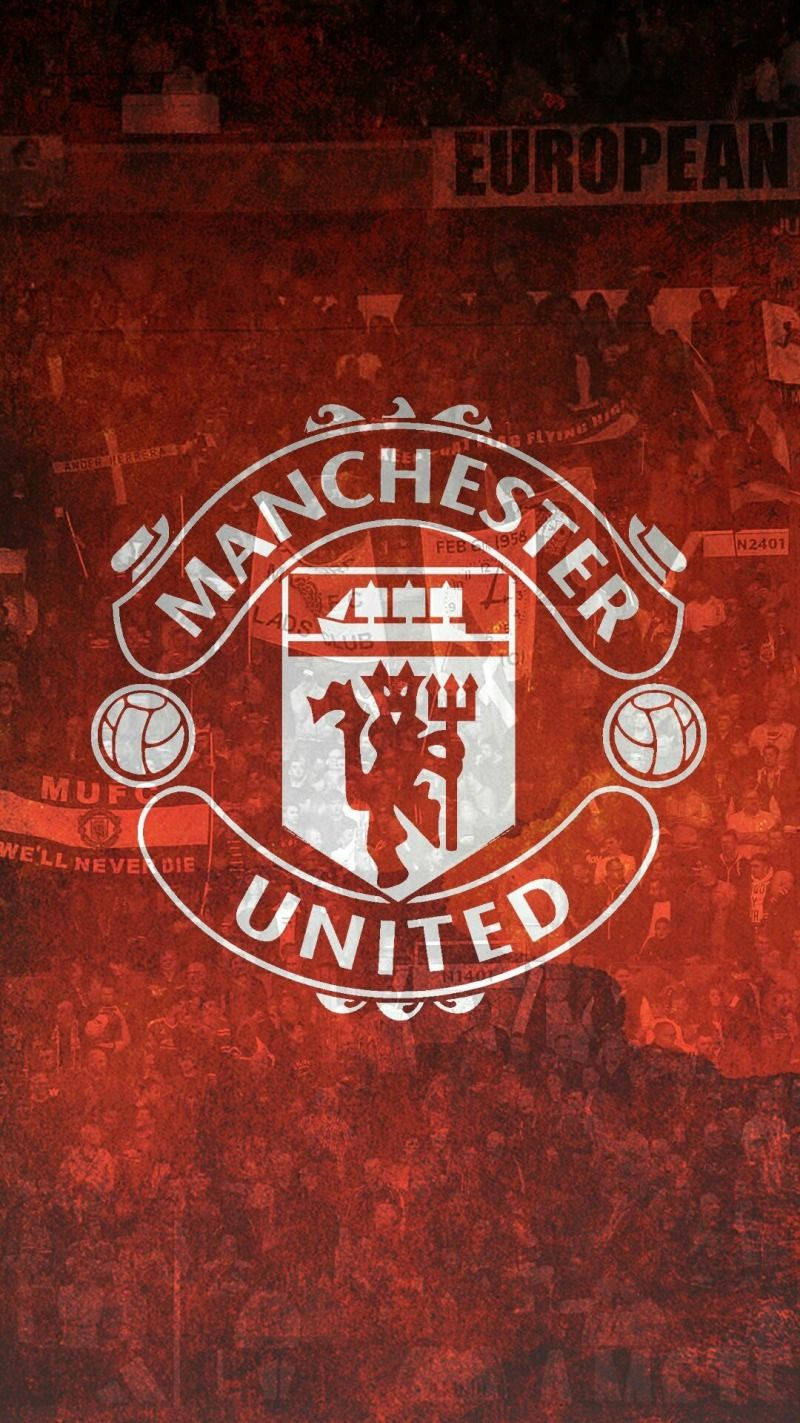 Manchester United, red, crest, HD Phone Wallpaper