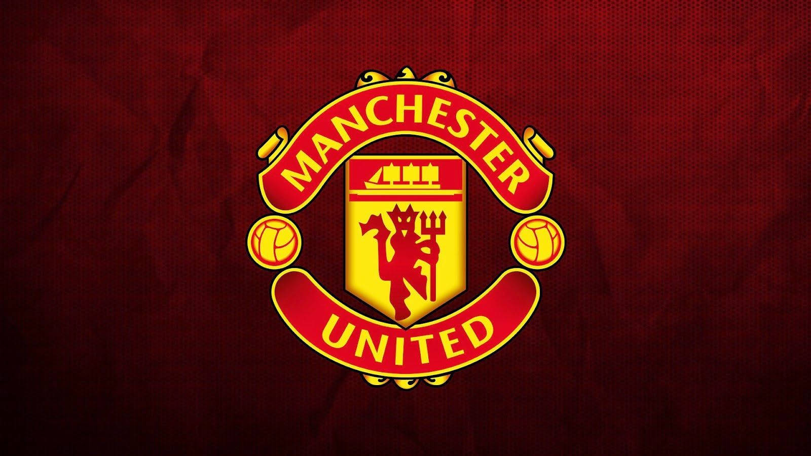 Manchester United, badge, red, HD Desktop Wallpaper
