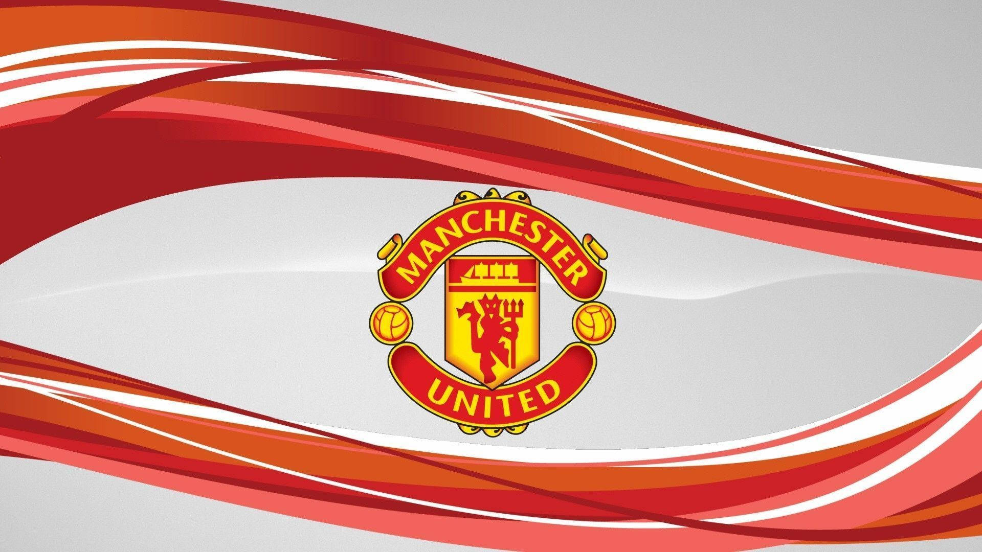 Manchester United, crest, red, Full HD Desktop Wallpaper