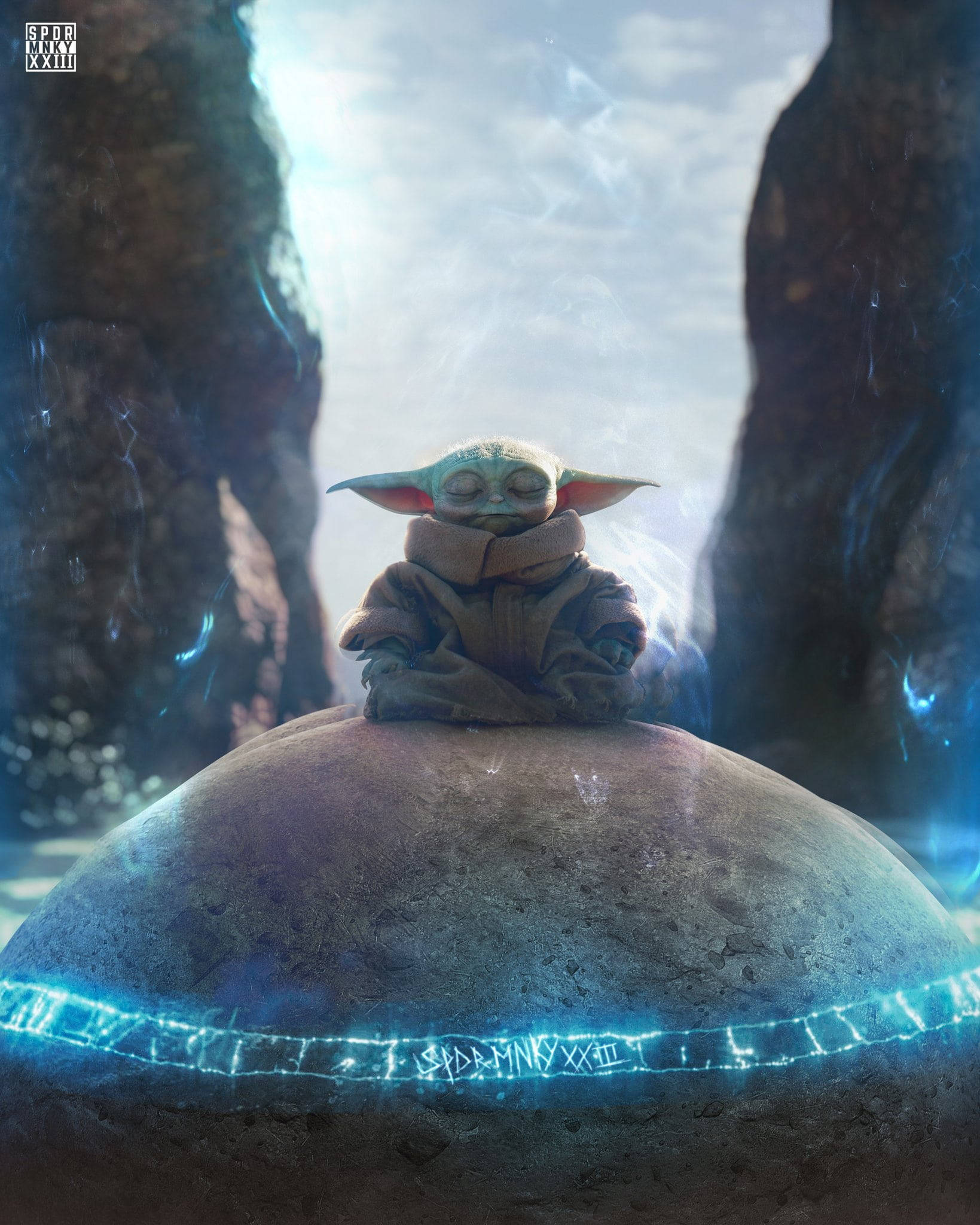 Baby Yoda, The Mandalorian, green-skinned child, Full HD Phone Wallpaper